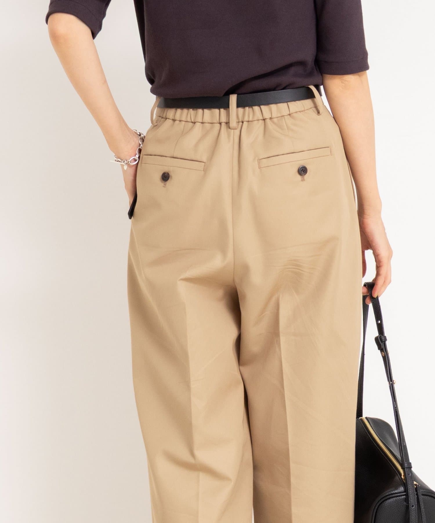 NOLLEY'S(ノーリーズ) ウォッシャブル撥水ツイルチノパンツ