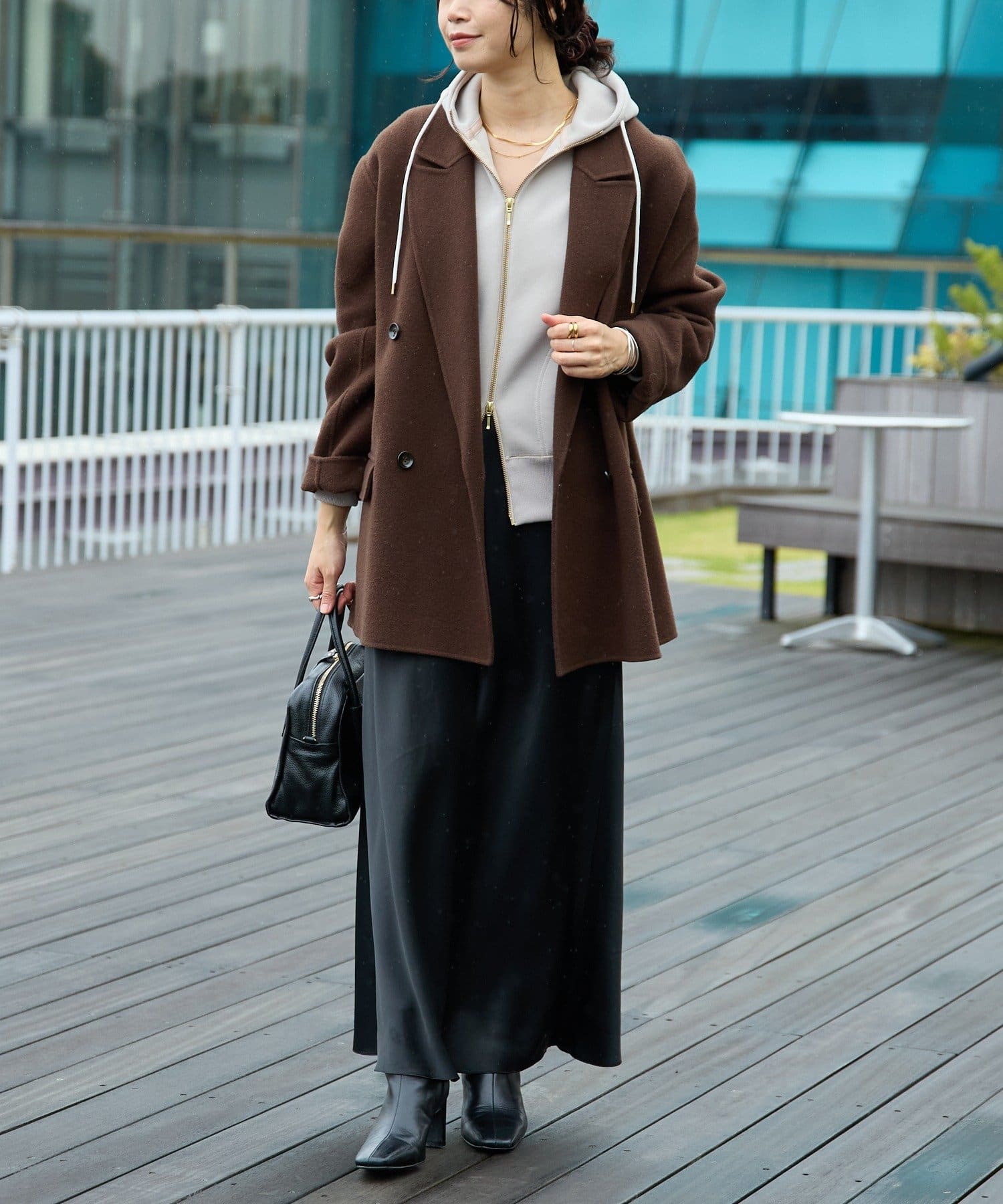 予約【こなれ感抜群】ピークドラペルリバージャコット | RIVE