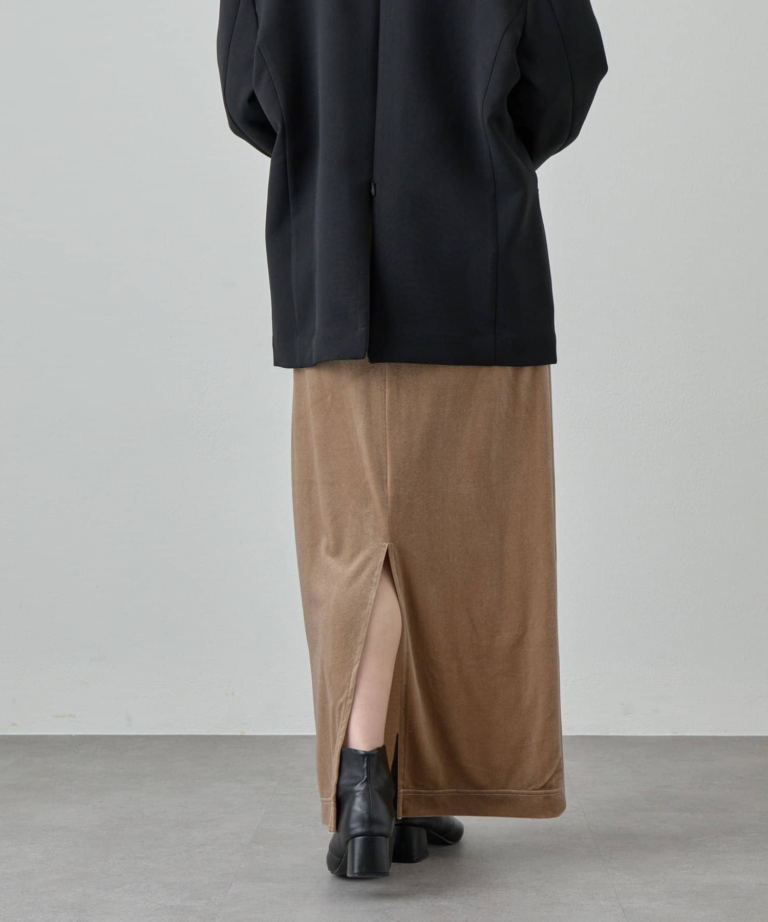 SHENERY(シーナリー) 【新色登場】【セットアップ対応】ベロアタイトスカート