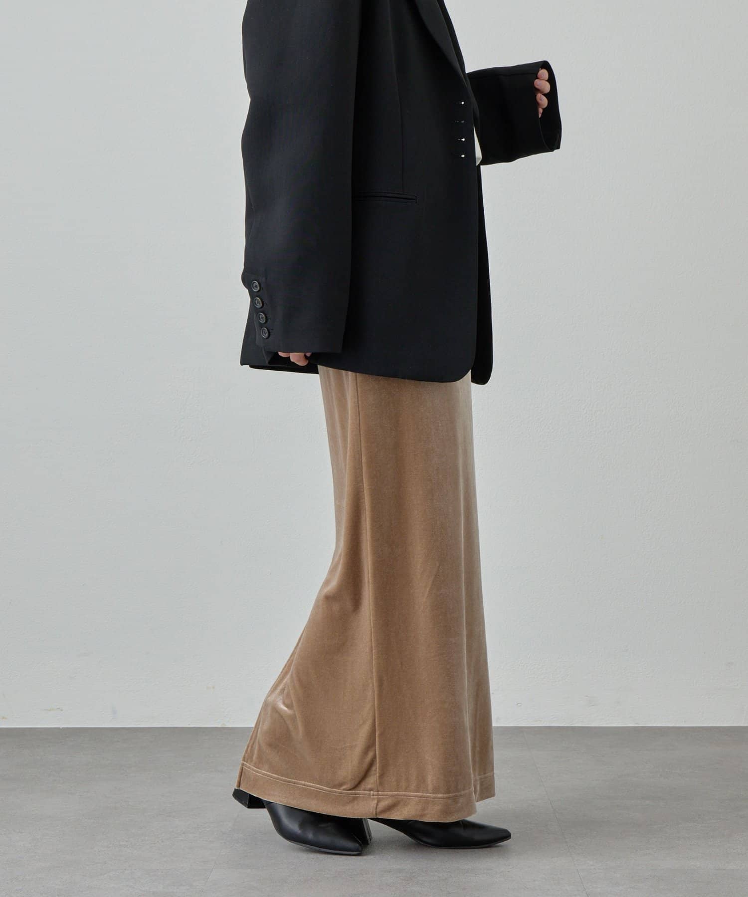 SHENERY(シーナリー) 【新色登場】【セットアップ対応】ベロアタイトスカート