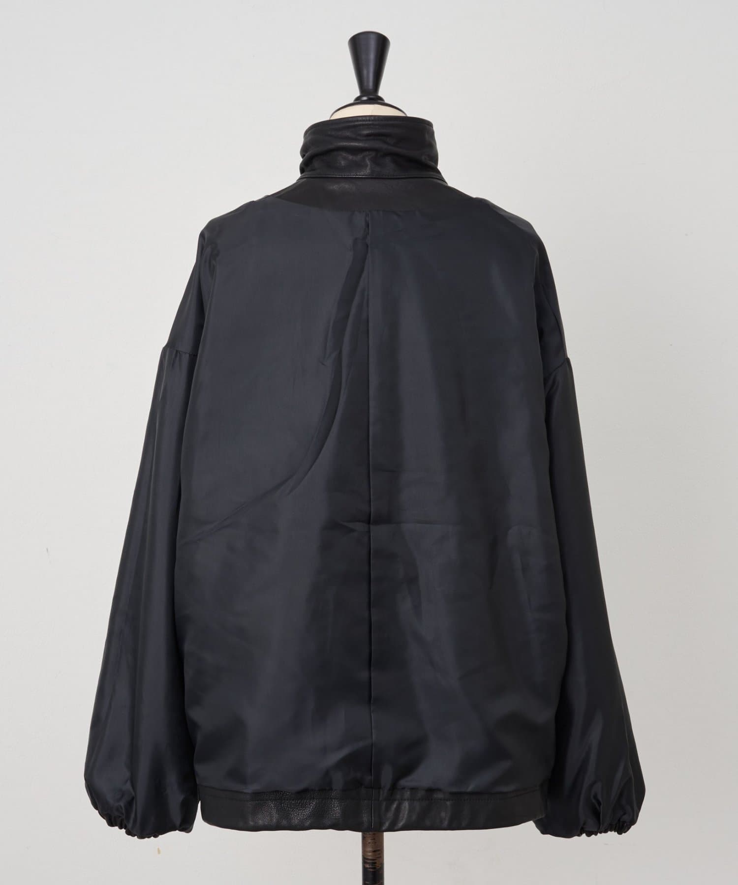 BEARDSLEY(ビアズリー) 《15 quinze》ラムレザーハーフジッププルオーバー