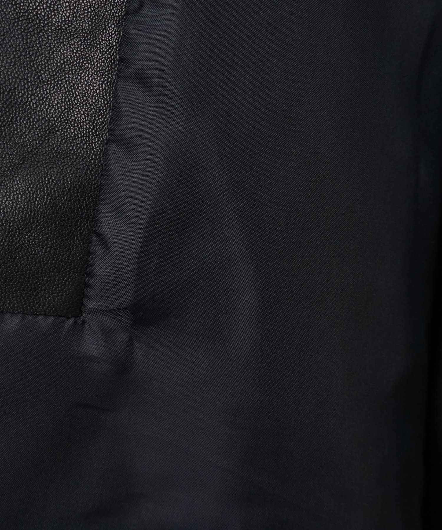 BEARDSLEY(ビアズリー) 《15 quinze》ラムレザーハーフジッププルオーバー