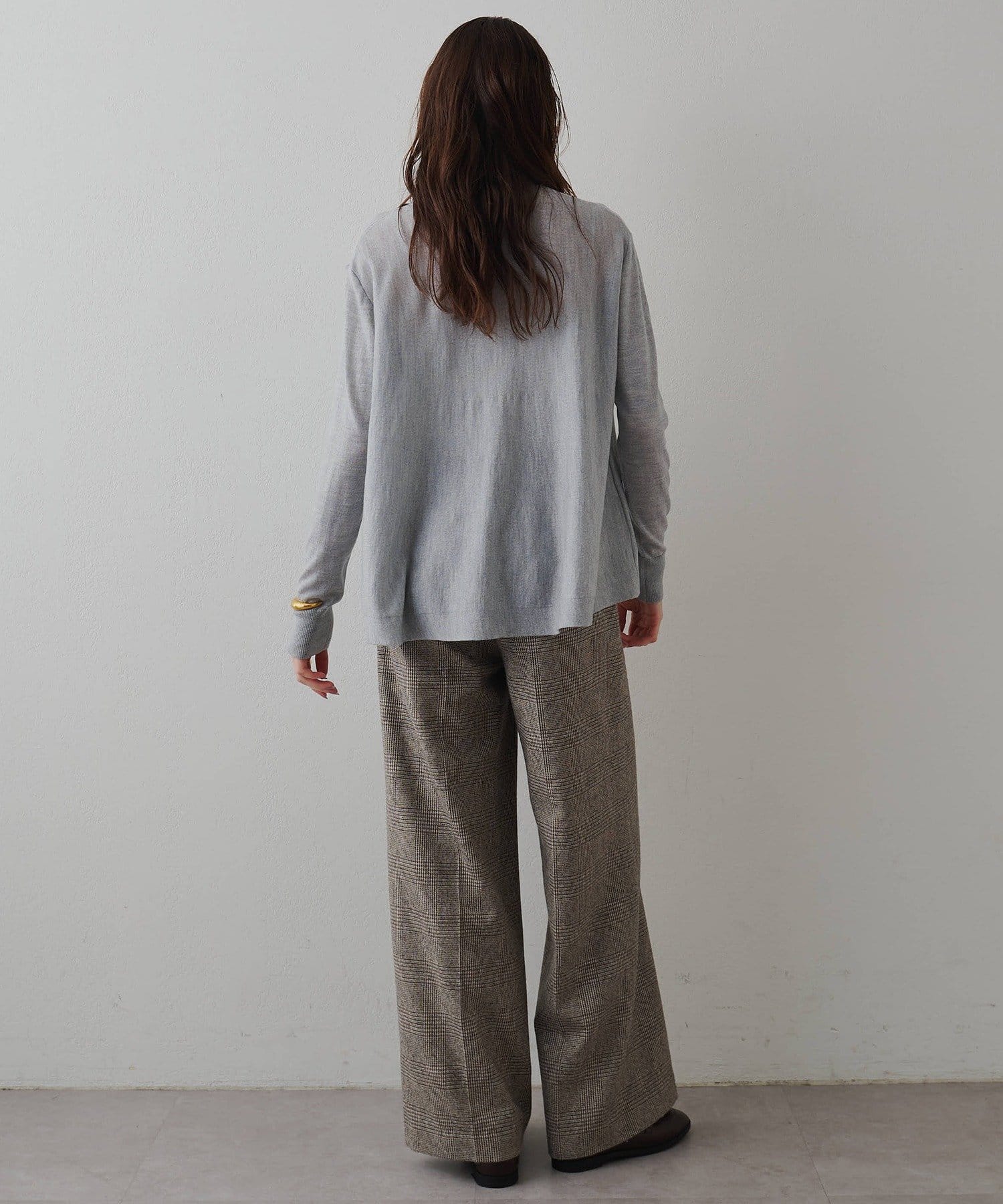 Drawing Numbers(ドローイングナンバーズ) 《セットアップ対応可》クルー裾ラウンドニット