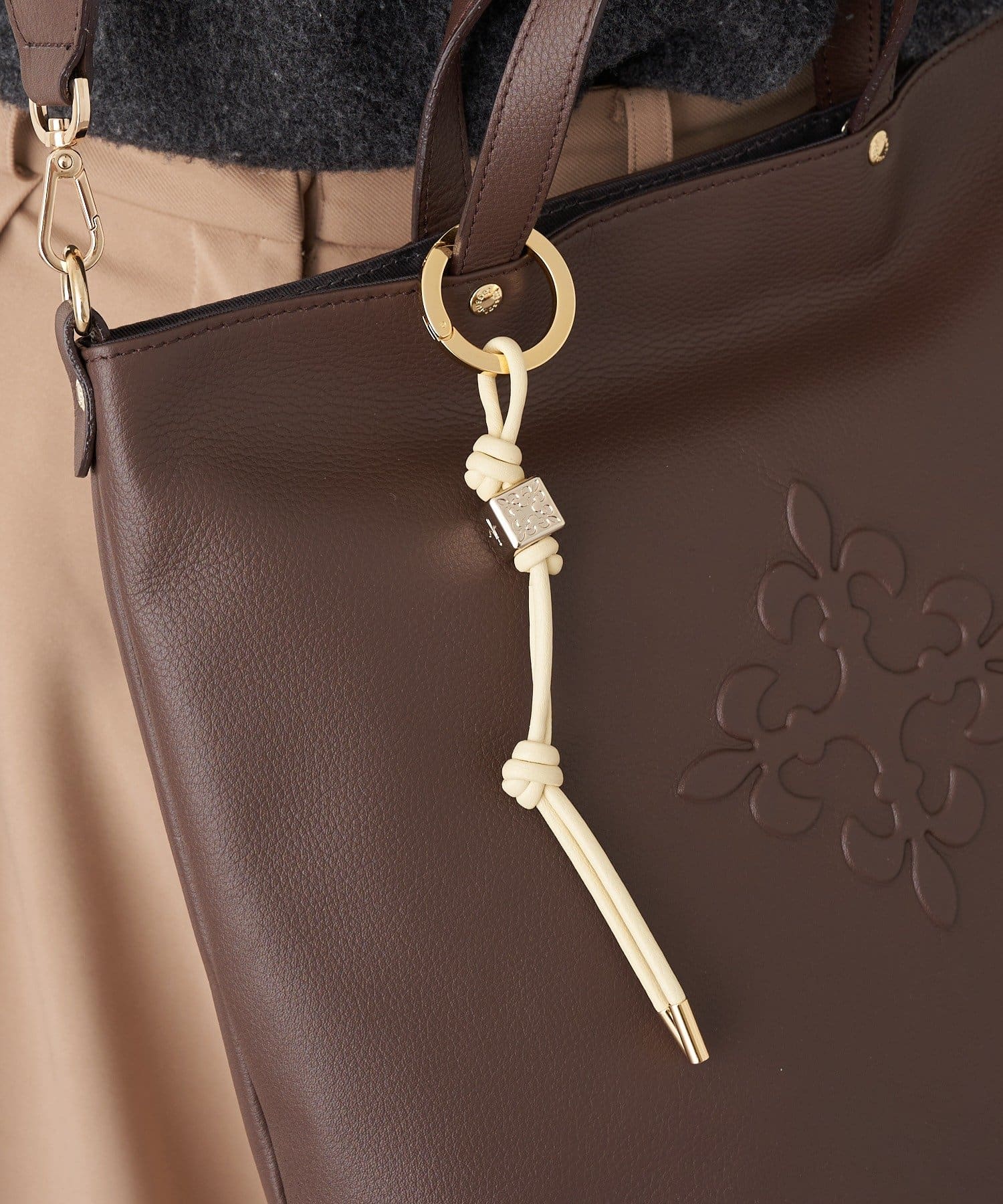 russet(ラシット) レザーコードバッグチャーム