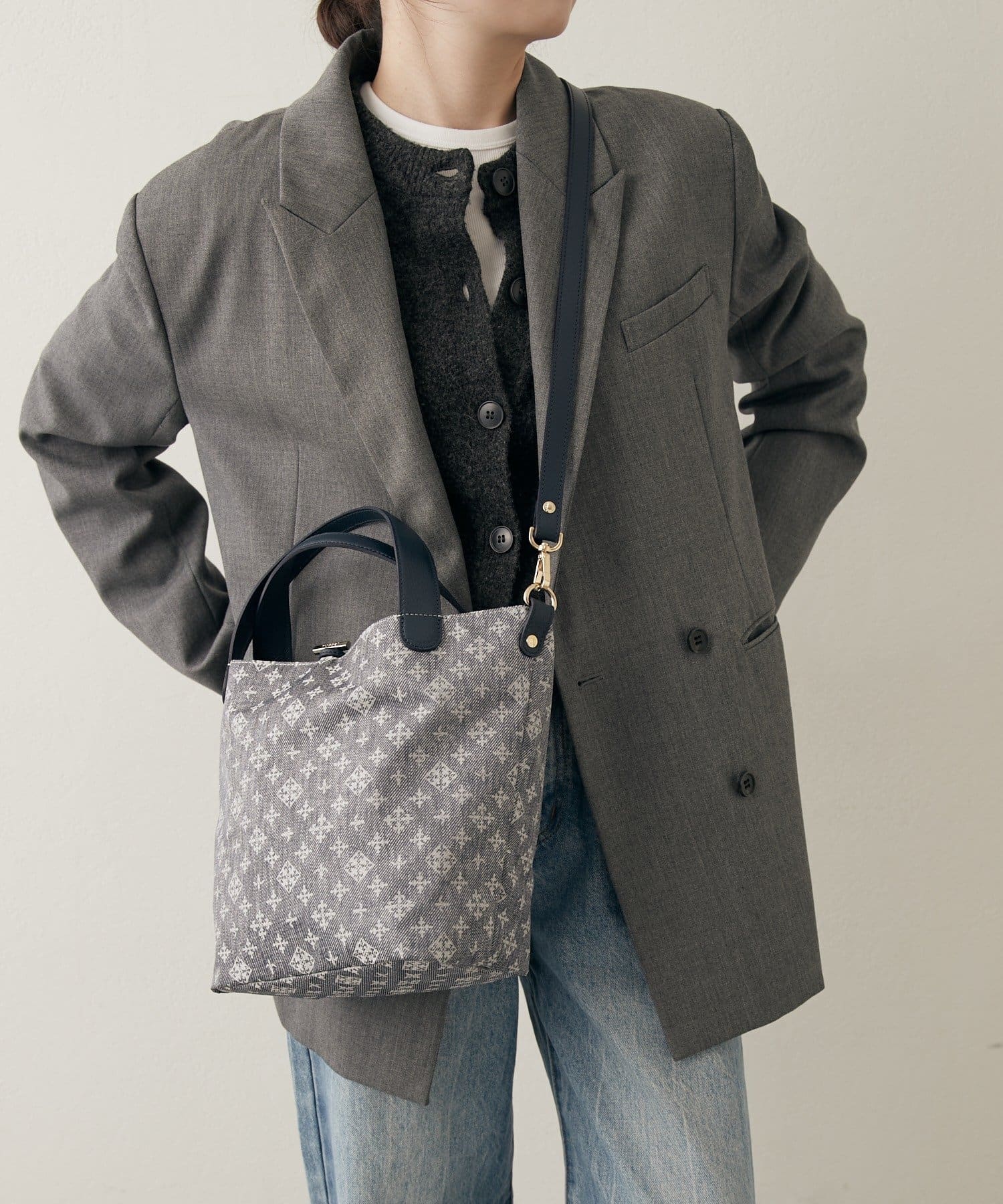 russet(ラシット) ナイロンジャガード2WAYミニトートバッグ