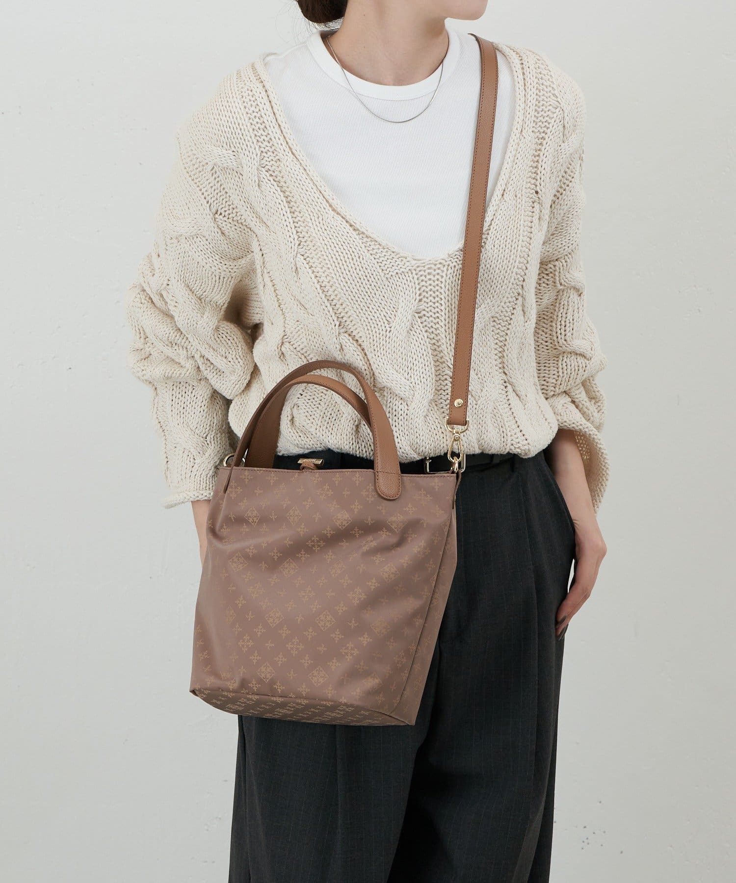 russet(ラシット) ナイロンジャガード2WAYミニトートバッグ