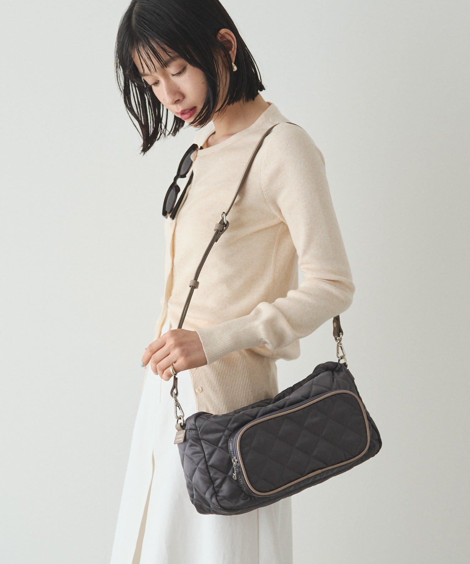 ラシット russet ダブルポケット横長ミニショルダーバッグ セール 50%OFF】<soeru>横型ミニショルダーバッグ(500319287