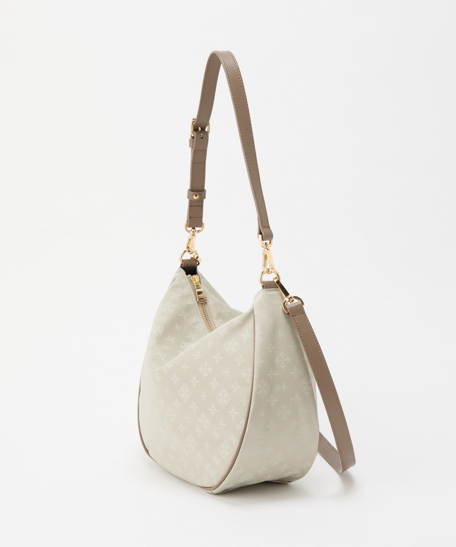 モノグラムナイロンジャガード2WAYショルダーバッグ | russet