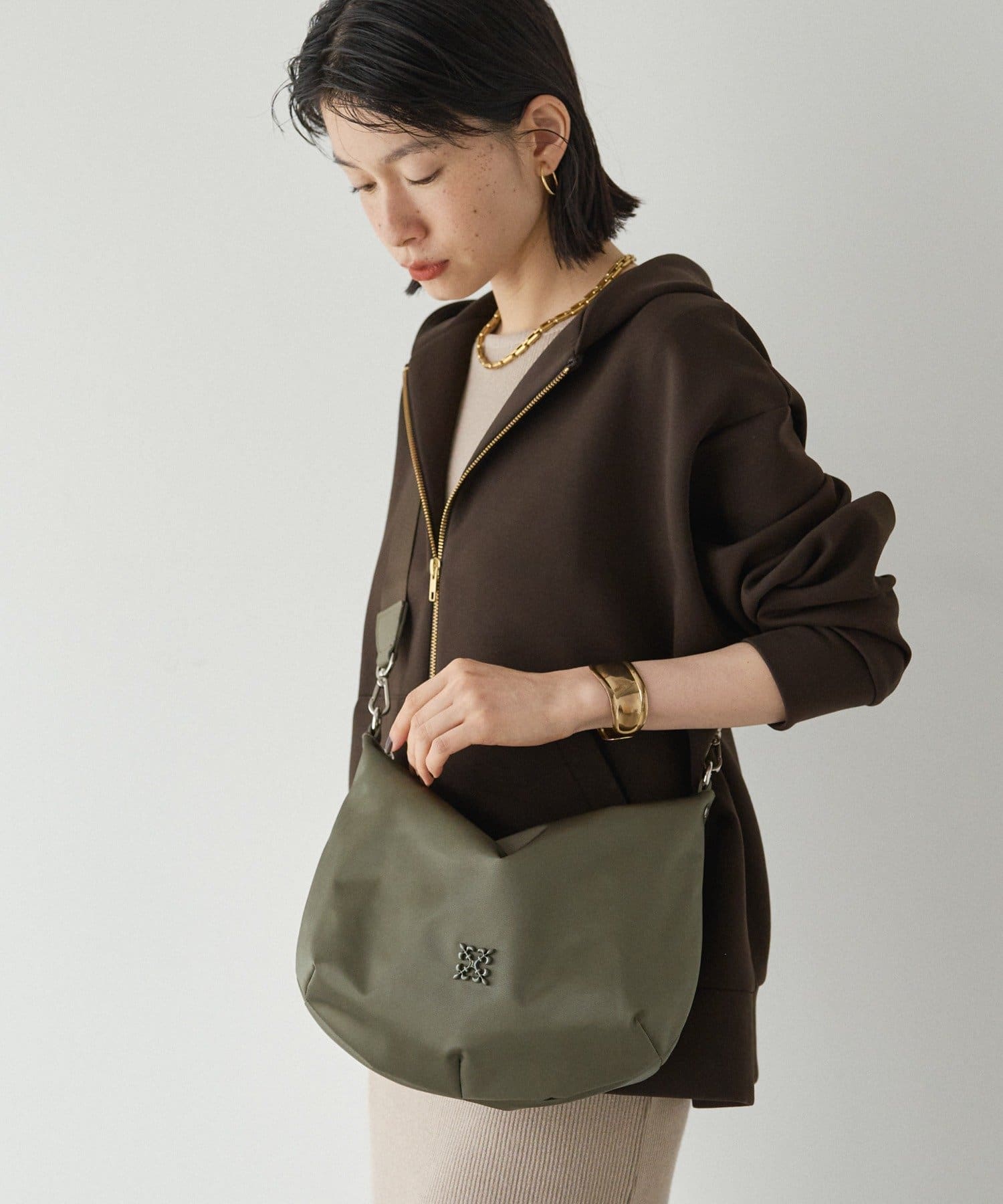russet(ラシット) クラウズナイロン ラウンド2WAYショルダーバッグ