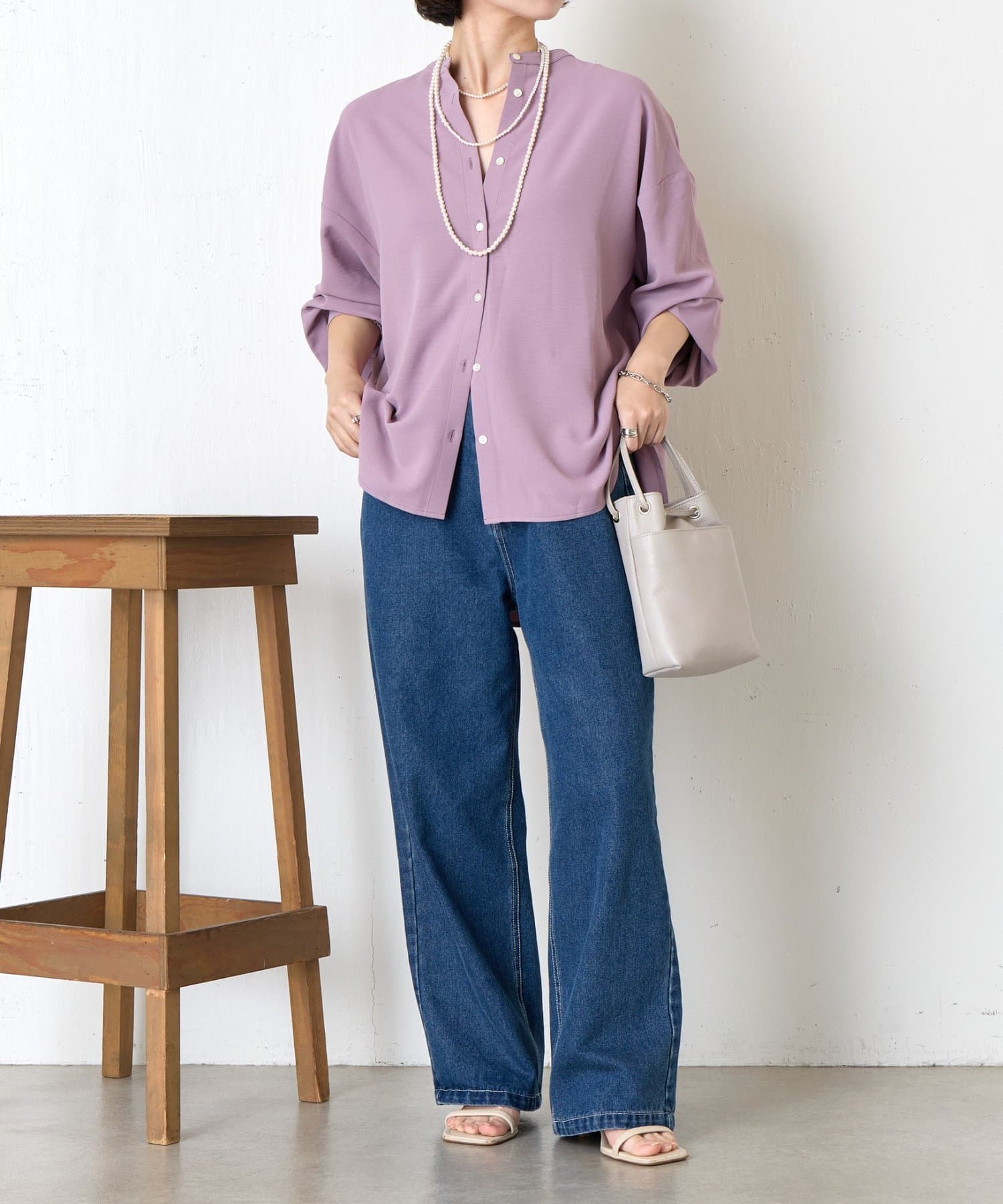 完売　Jena　espace merveilleux リネンバッククロスシャツ 完売 Jena espace merveilleux リネンバッククロスシャツ - メルカリ