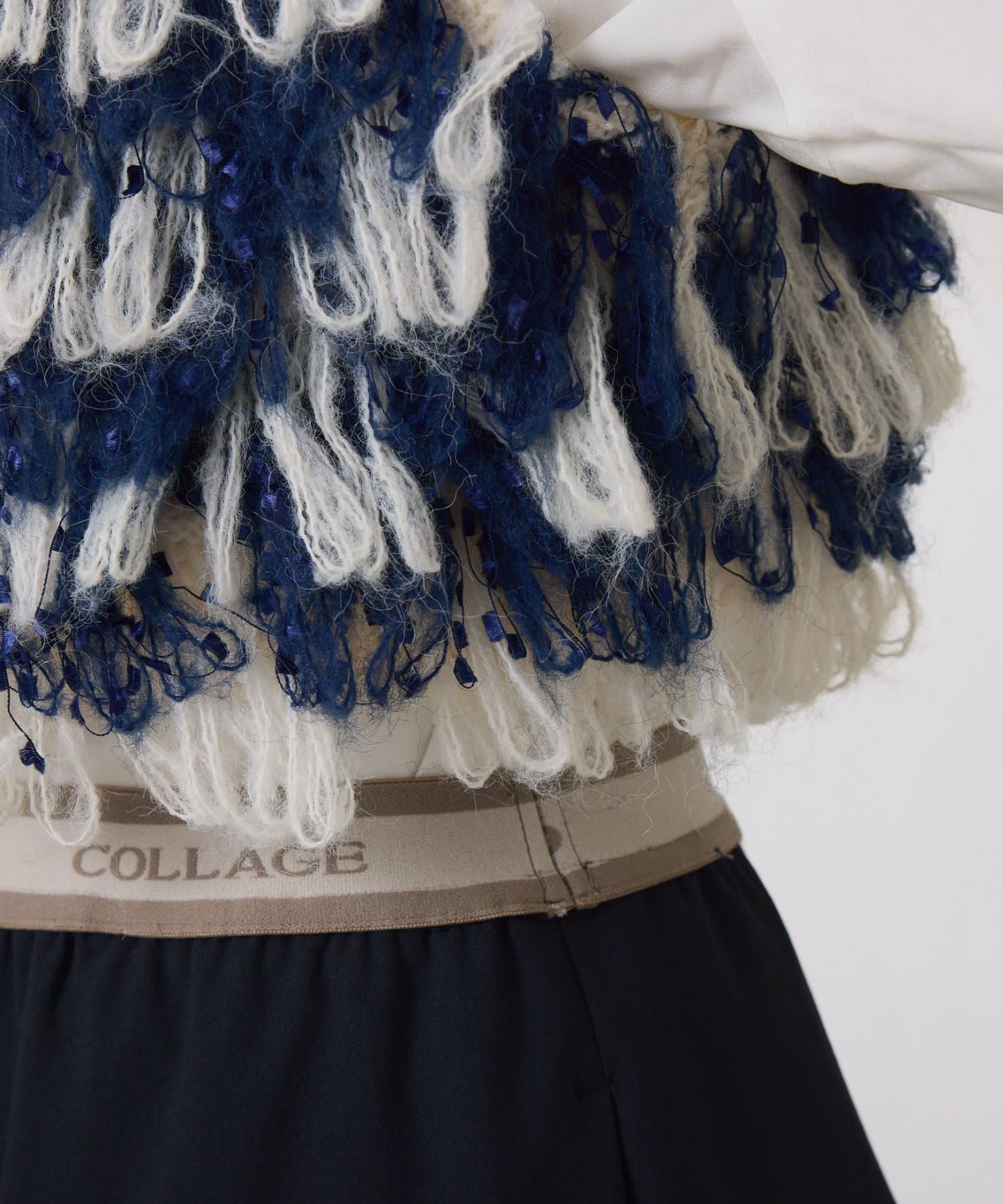 COLLAGE GALLARDAGALANTE(コラージュ ガリャルダガランテ) 【ロングシーズン使える】クロップドニットベスト