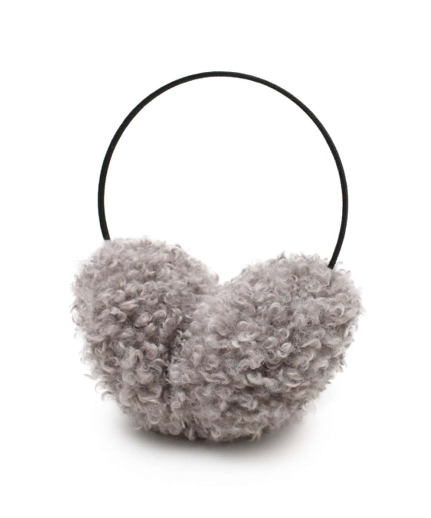 DISCOAT(ディスコート) レディース プードルファーイヤマフ グレー