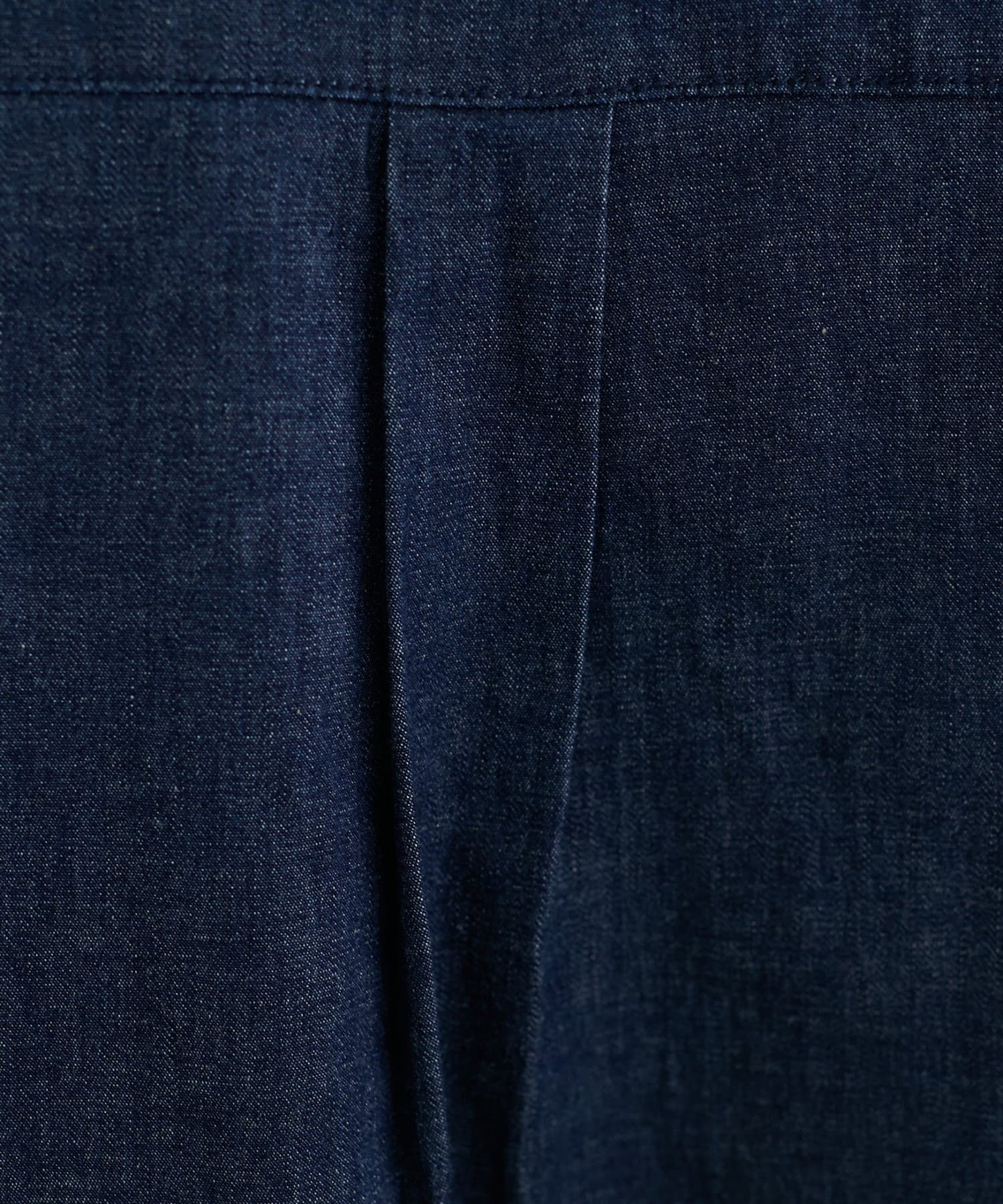 DISCOAT(ディスコート) ライトデニムレースアップブラウス