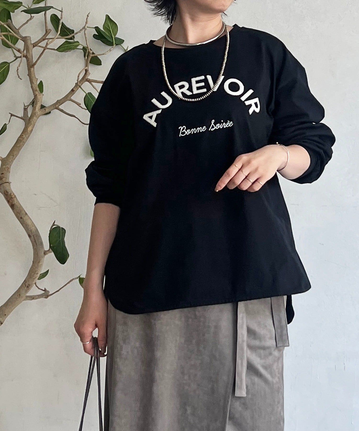 Croisiere(クロジエール) バックテープロゴロングTEE