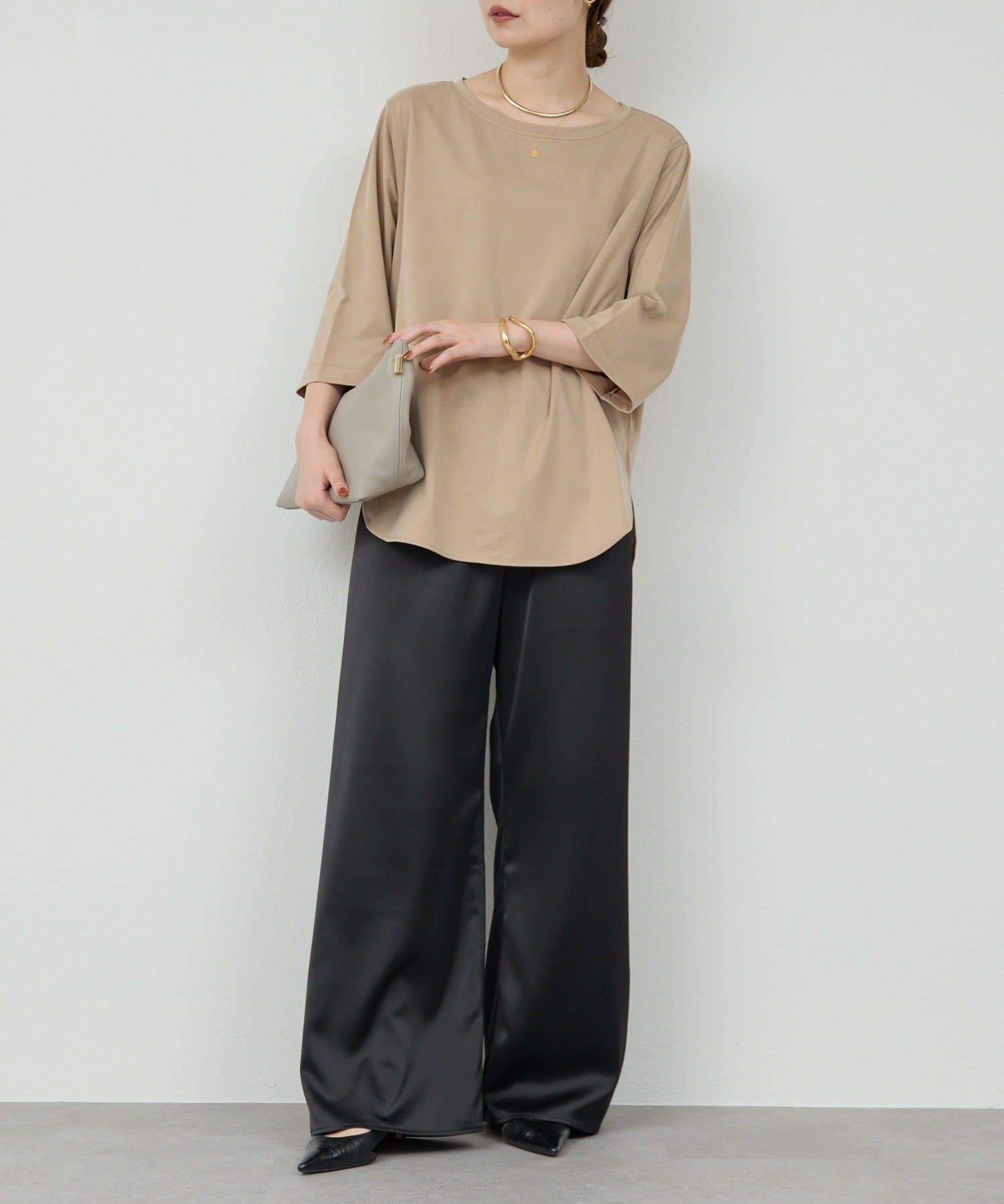GALLARDAGALANTE(ガリャルダガランテ) 【セットアップ対応】キュプラジャージーラウンドTee