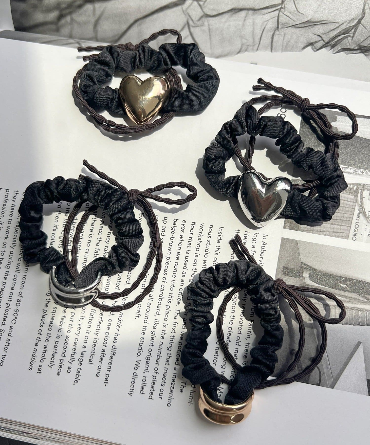 Lattice(ラティス) ハートヘアゴムセット(2P)