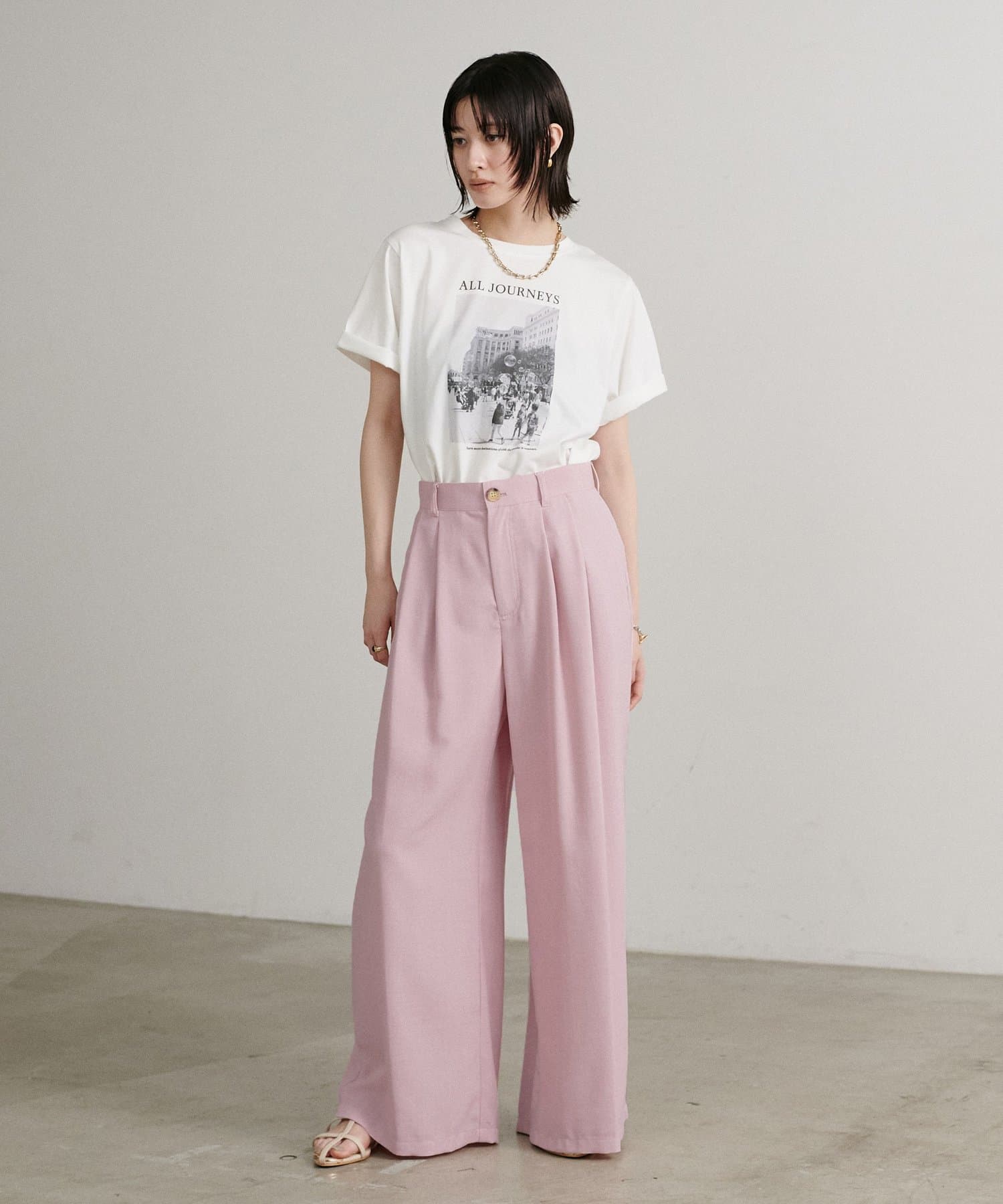 LARUTA(ラルータ) 【WEB限定】タンブラーオックス2タックパンツ