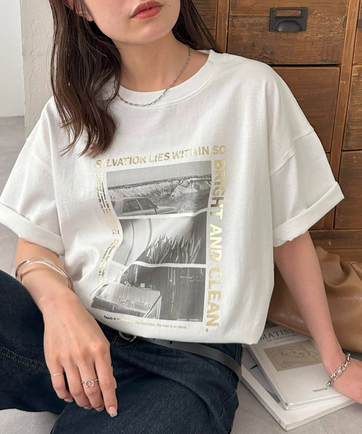 DISCOAT(ディスコート) 【ユニセックス】SALVATIONフォトTシャツ