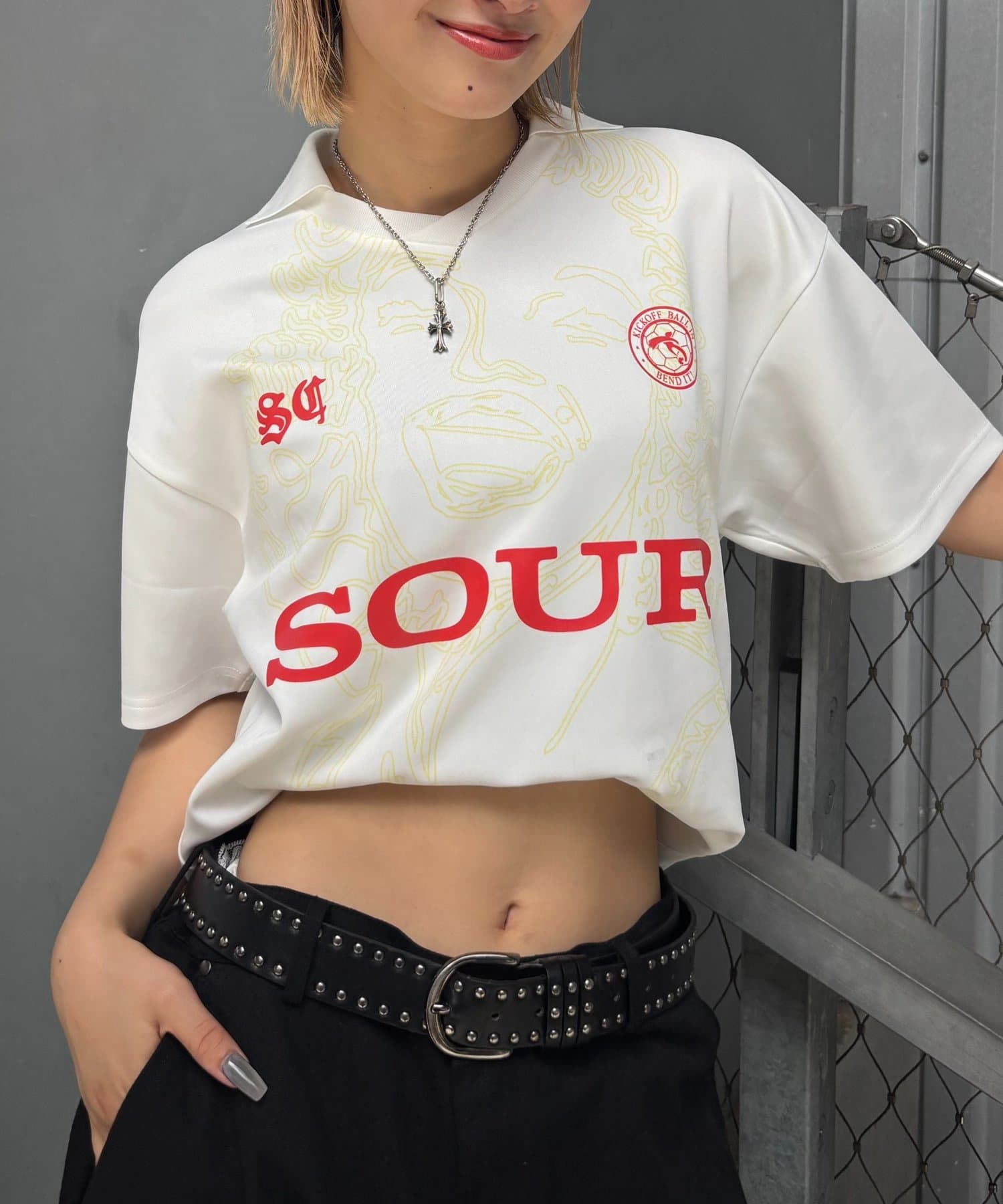 WHO’S WHO gallery(フーズフーギャラリー) 【SOUR CREAM/サワークリーム】モンローサッカーユニフォームTEE