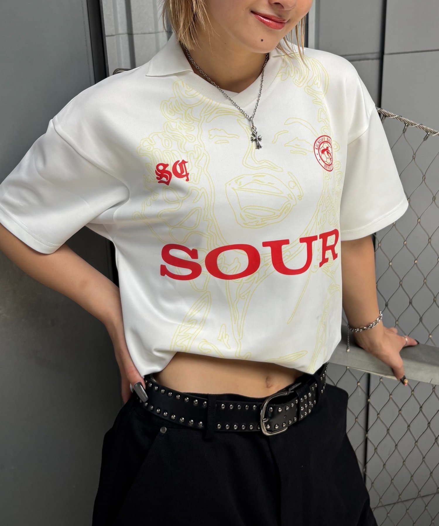 SOUR CREAM/サワークリーム】モンローサッカーユニフォームTEE