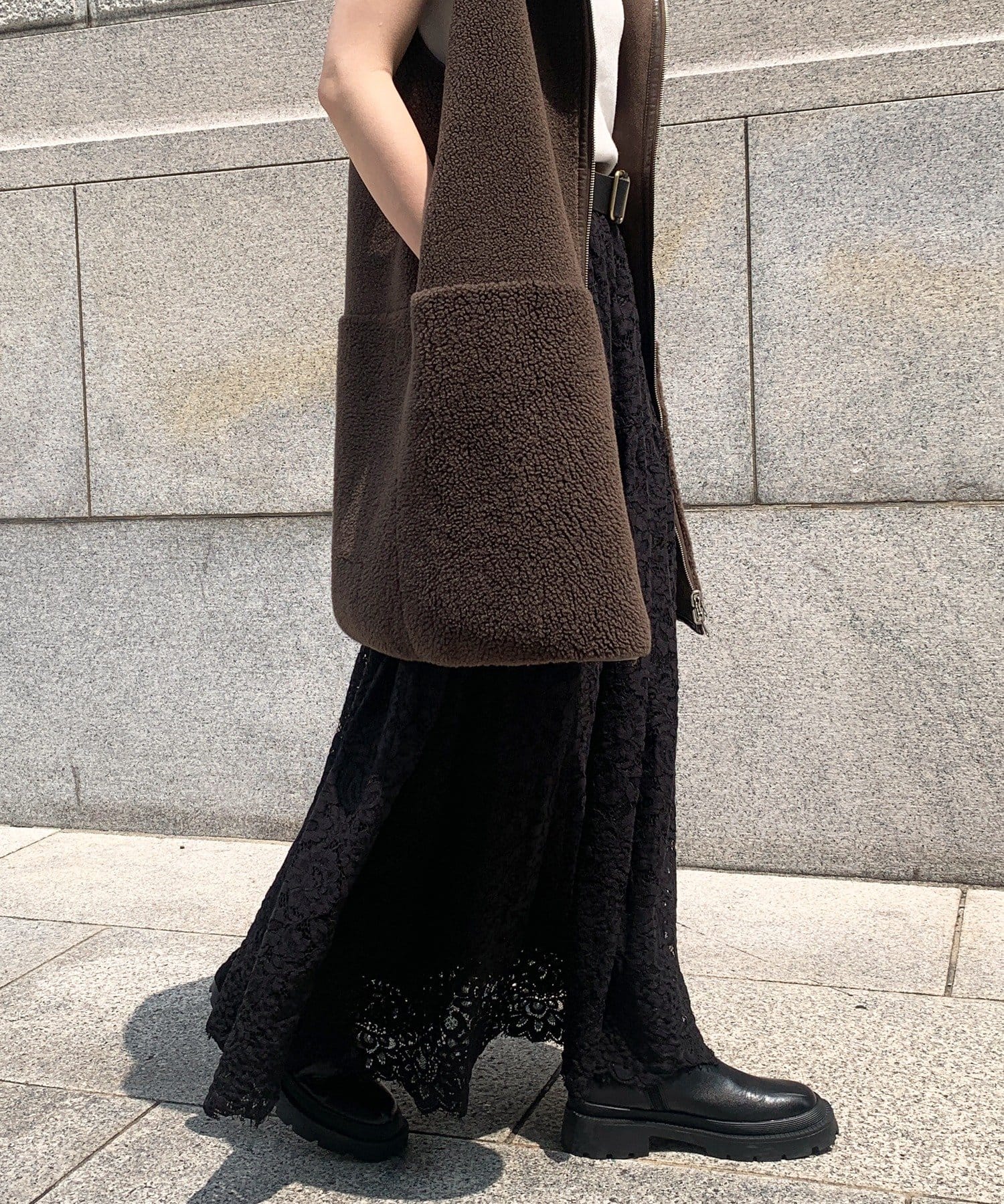 DOUDOU(ドゥドゥ) 【完売カラー再追加!/着映え◎】スカラレースフレアスカート