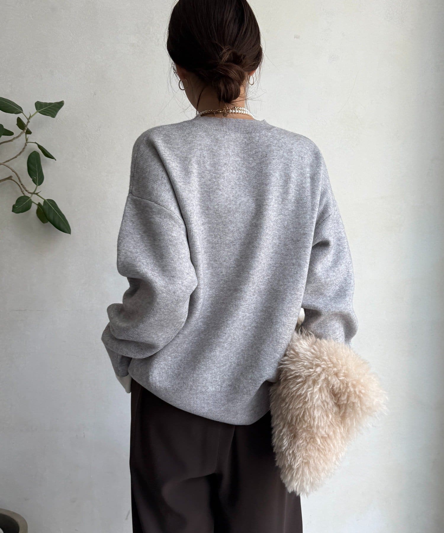 DOUDOU(ドゥドゥ) 【WEB限定】ASCENSIONロゴニットトップス