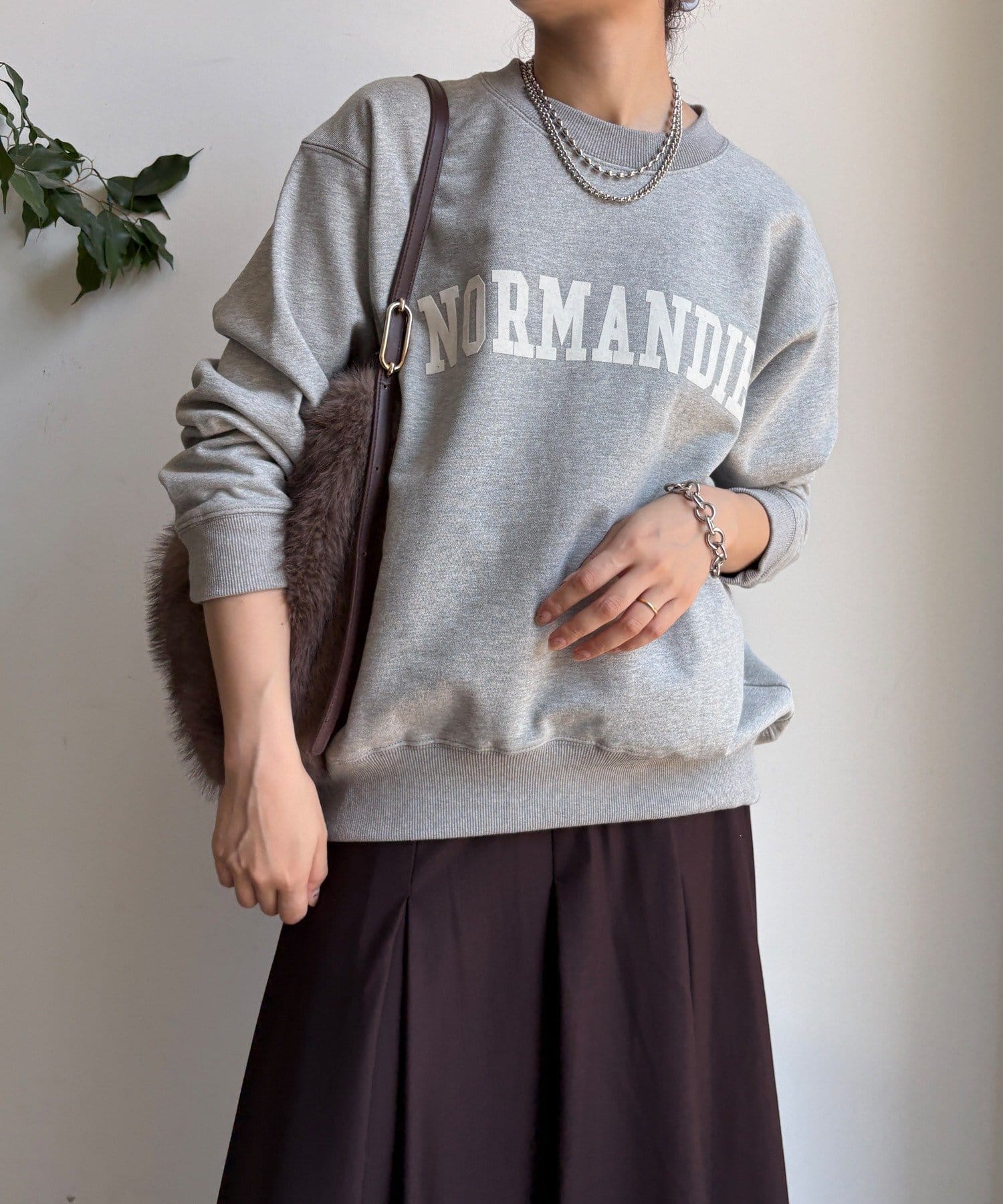 DOUDOU(ドゥドゥ) 【WEB限定】NORMANDIE裏毛バックジッププルオーバー