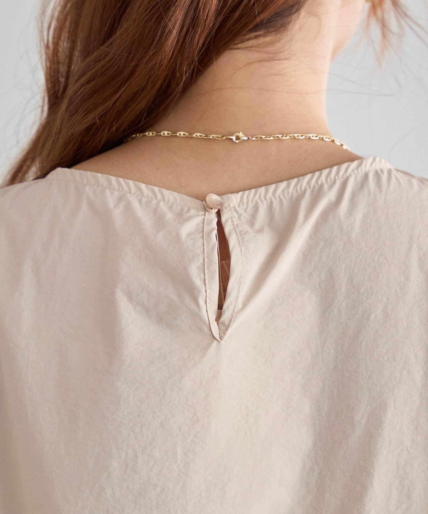 DISCOAT(ディスコート) ピンタックペプラムブラウス