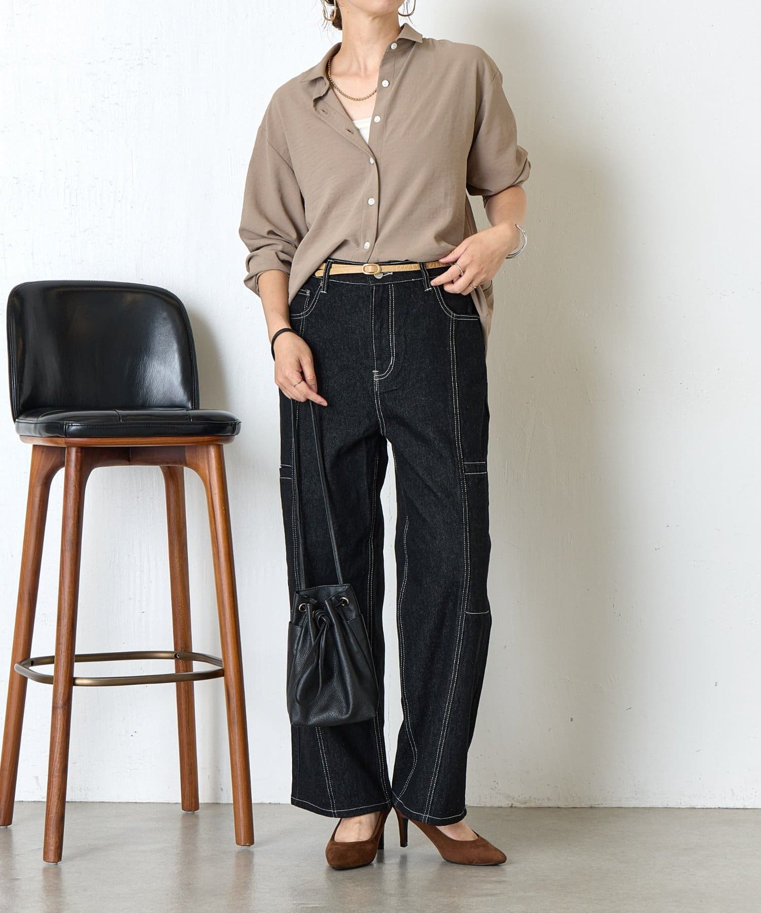 トロミバッククロスシャツ | Jena espace merveilleux(ジェナ