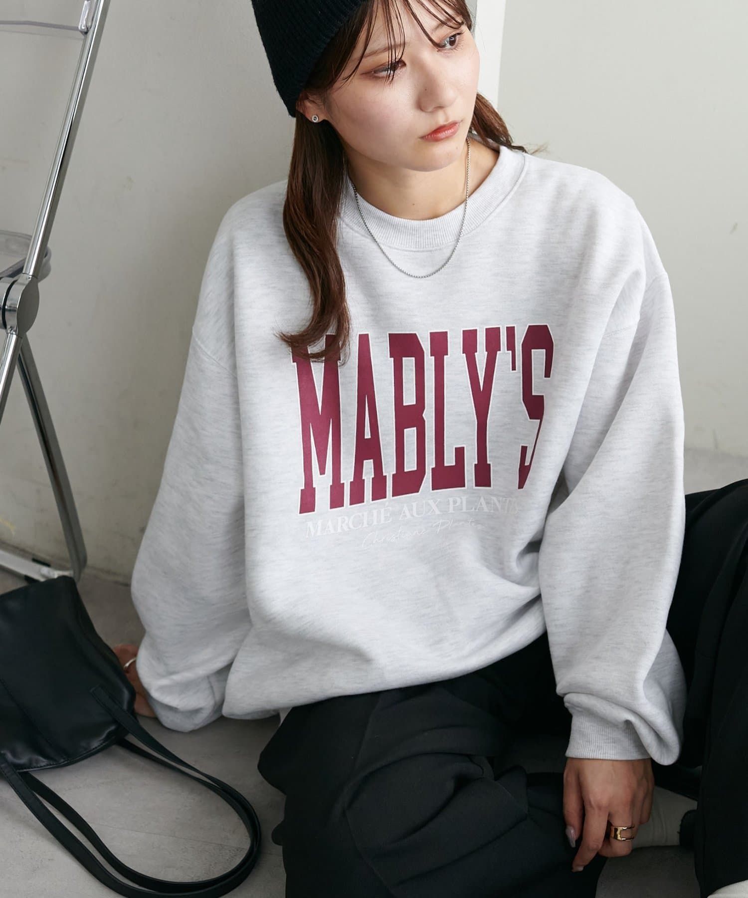 DISCOAT(ディスコート) 【新色追加!/WEB限定】MALBLYSロゴプリントスウェット《ユニセックス》