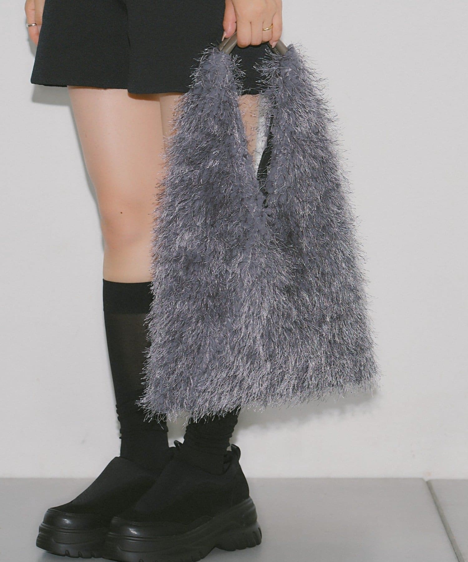 CIAOPANIC TYPY(チャオパニックティピー) 【秋先取りコーデが叶う】フリンジボアトライアングルBAG