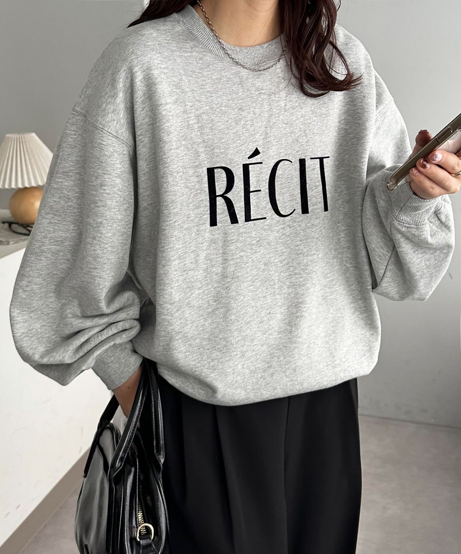 DISCOAT(ディスコート) 【WEB限定】フロッキーロゴスウェット