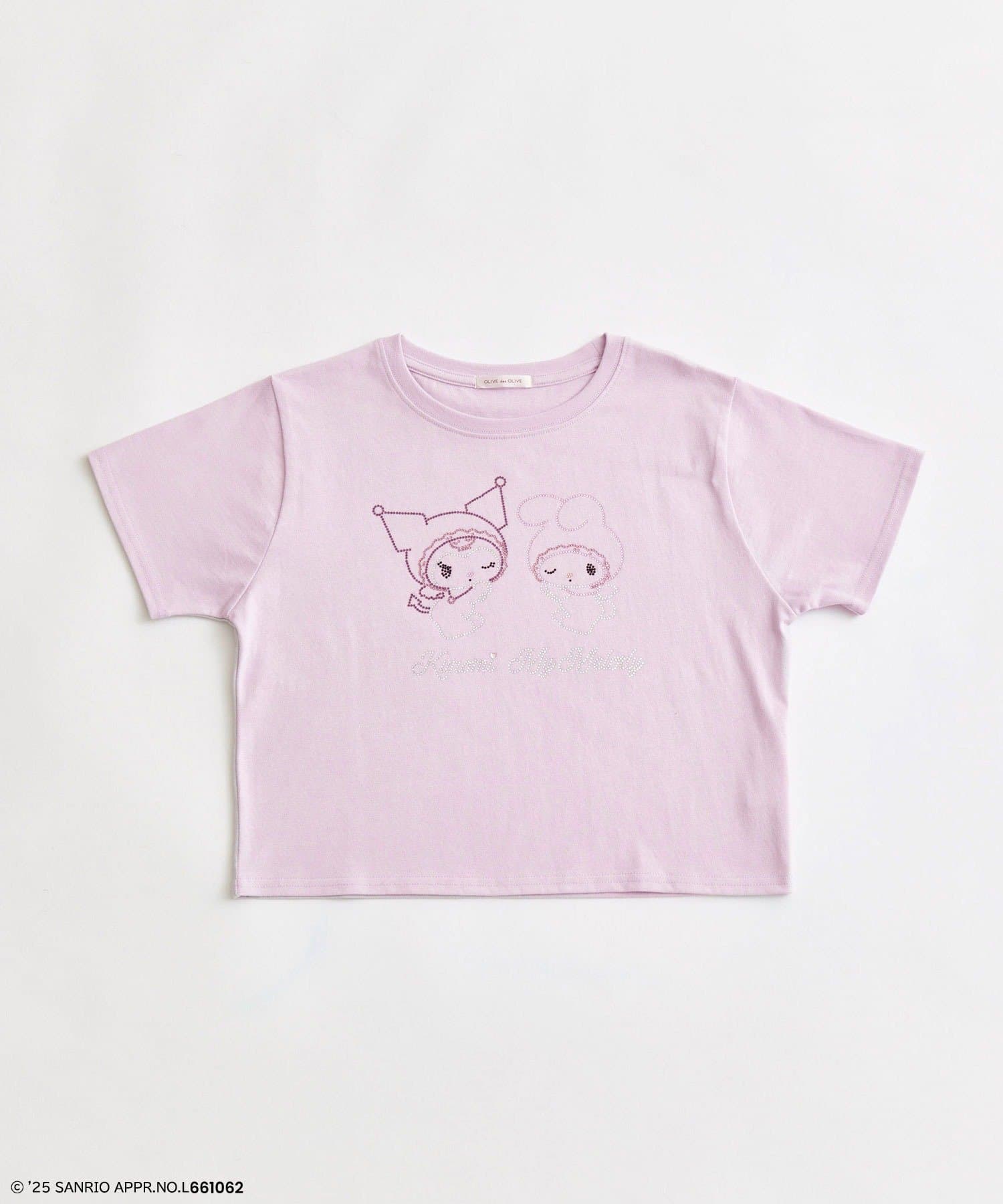 OLIVE des OLIVE(オリーブ デ オリーブ) メロクロキラキラTシャツ