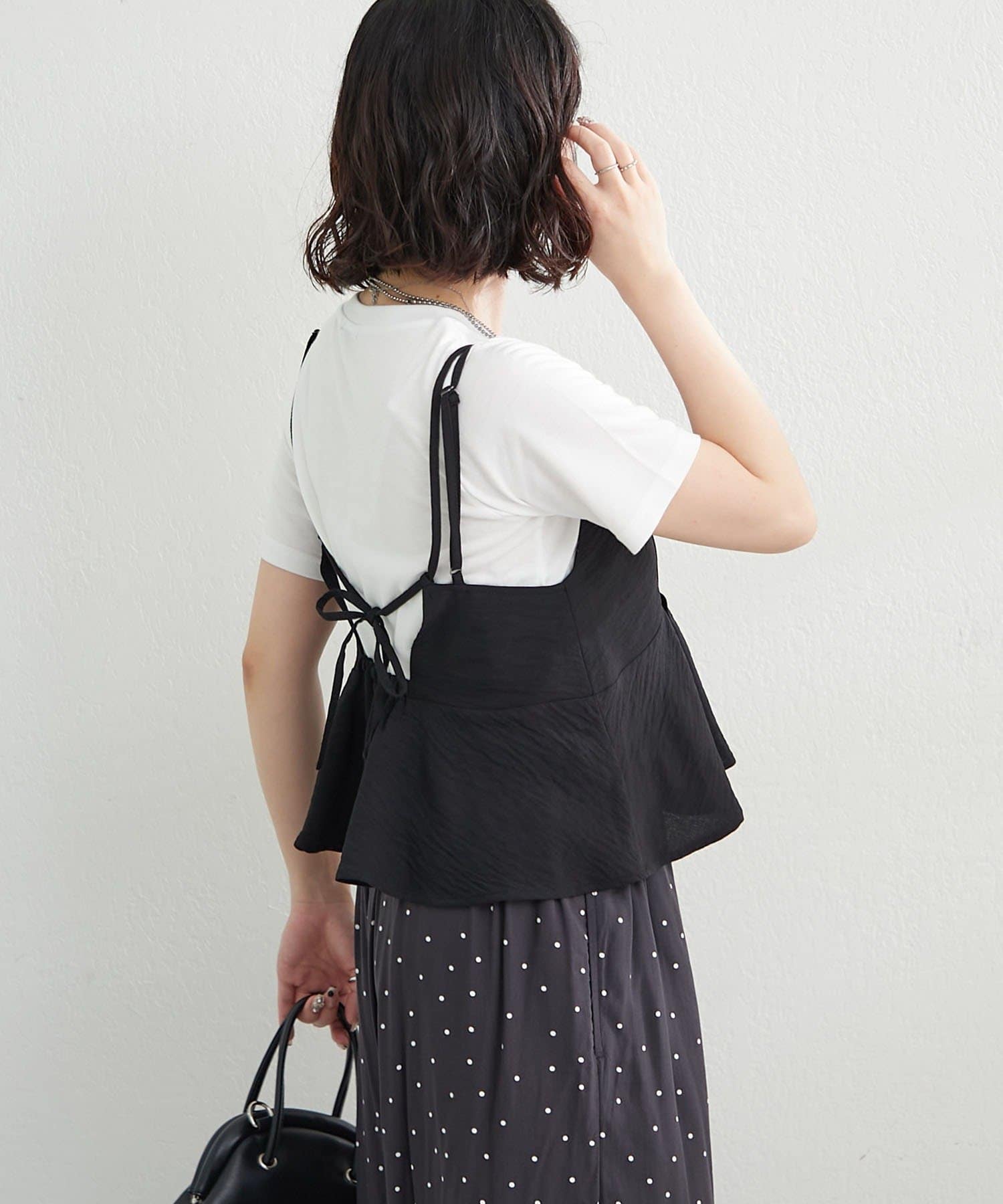 Remind me and forever(リマインドミーアンドフォーエバー) 【2枚SET】ティアードビスチェ+Tシャツ