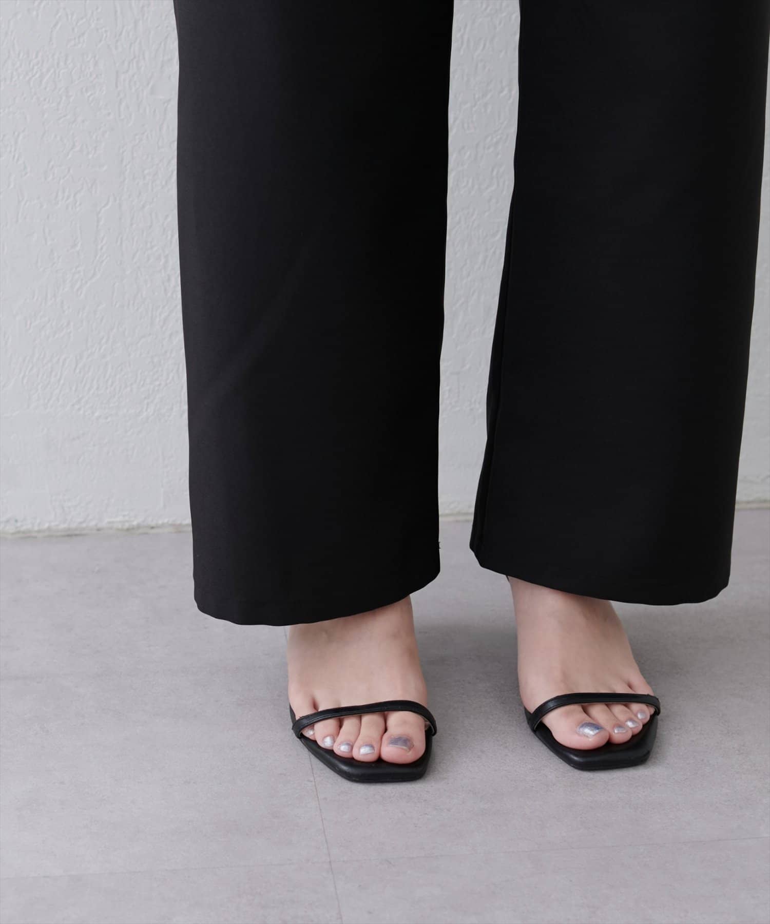 natural couture(ナチュラルクチュール) 涼しげハイウエストストレートパンツ