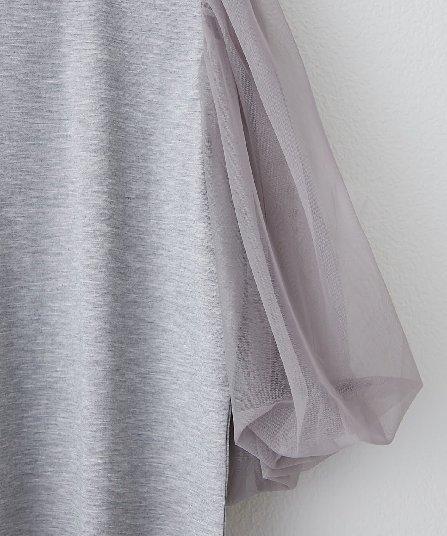 NICE CLAUP / OLIVE des OLIVE OUTLET(ナイスクラップ  / オリーブ デ オリーブ アウトレット) 【RMAF】袖チュールTシャツ