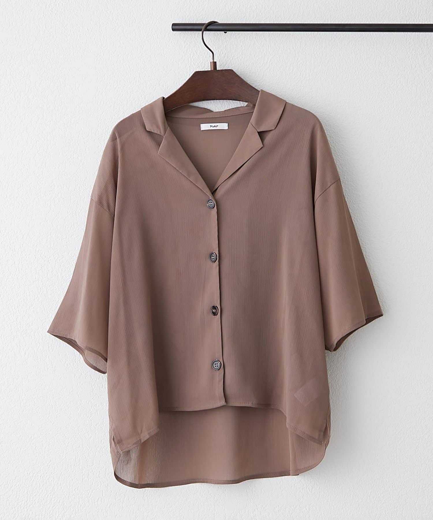 NICE CLAUP / OLIVE des OLIVE OUTLET(ナイスクラップ  / オリーブ デ オリーブ アウトレット) 【RMAF】【NAO】開襟BIGシャツ