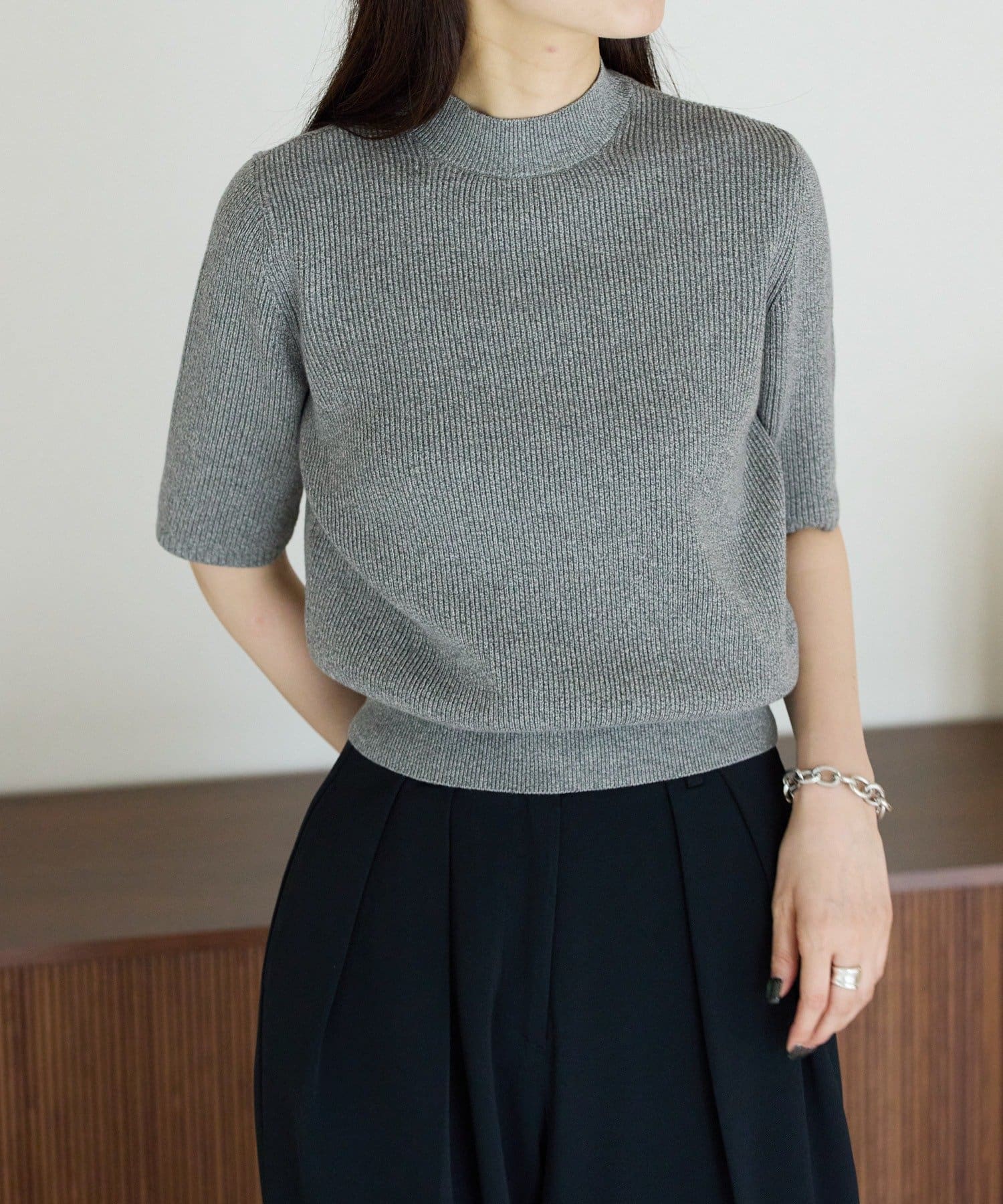 gemeil(ジェムイル) ハイネックリブニット（LA-317）