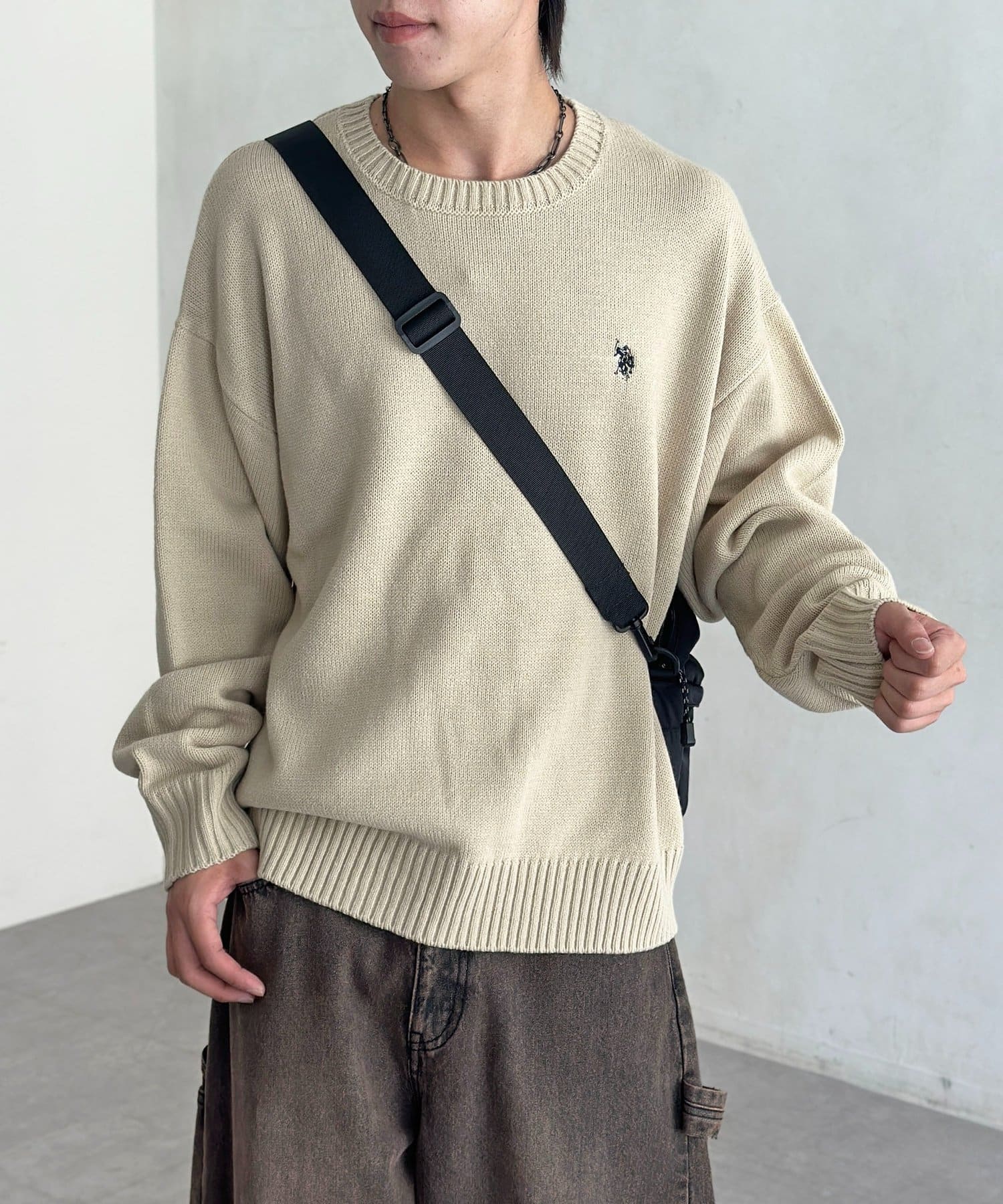 CPCM(シーピーシーエム) 【U.S. POLO ASSN.】クルーネックニット