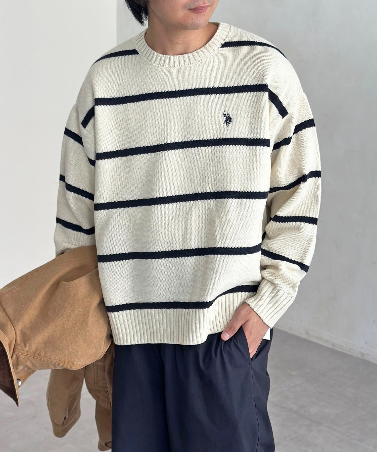 CPCM(シーピーシーエム) 【U.S. POLO ASSN.】クルーネックニット