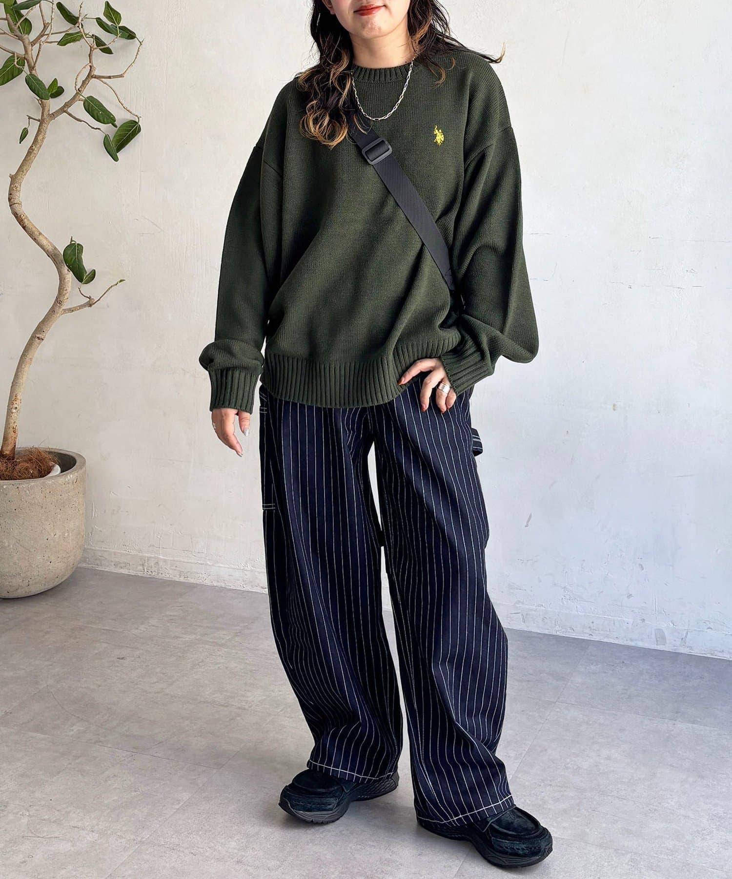 CPCM(シーピーシーエム) 【U.S. POLO ASSN.】クルーネックニット
