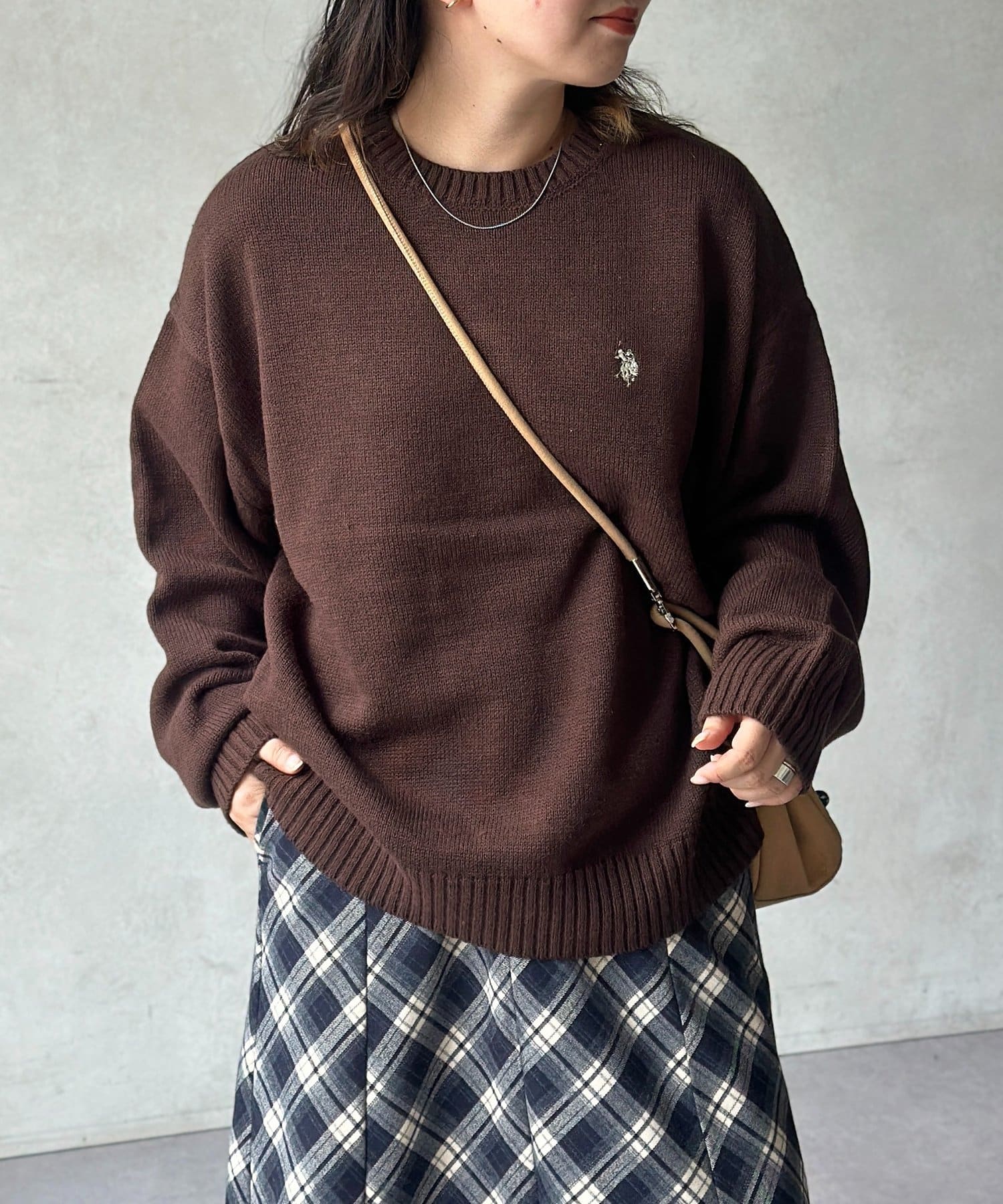 CPCM(シーピーシーエム) 【U.S. POLO ASSN.】クルーネックニット