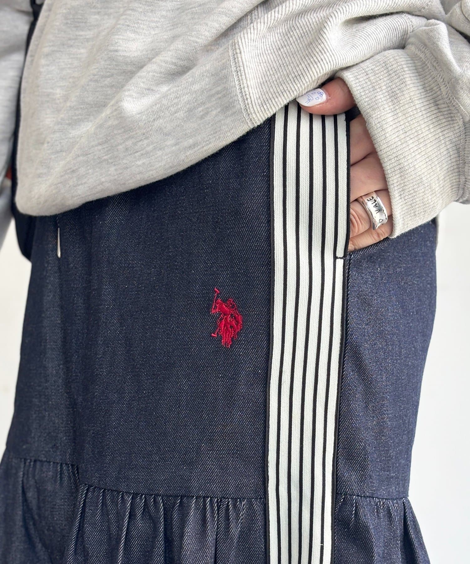 CPCM(シーピーシーエム) 【U.S. POLO ASSN. 】ティアードスカート