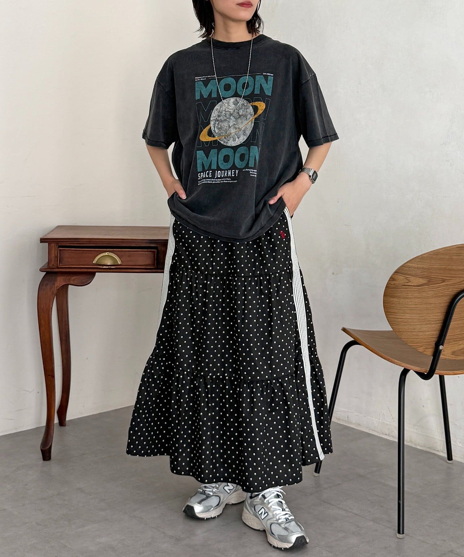 CPCM(シーピーシーエム) 【U.S. POLO ASSN. 】ティアードスカート