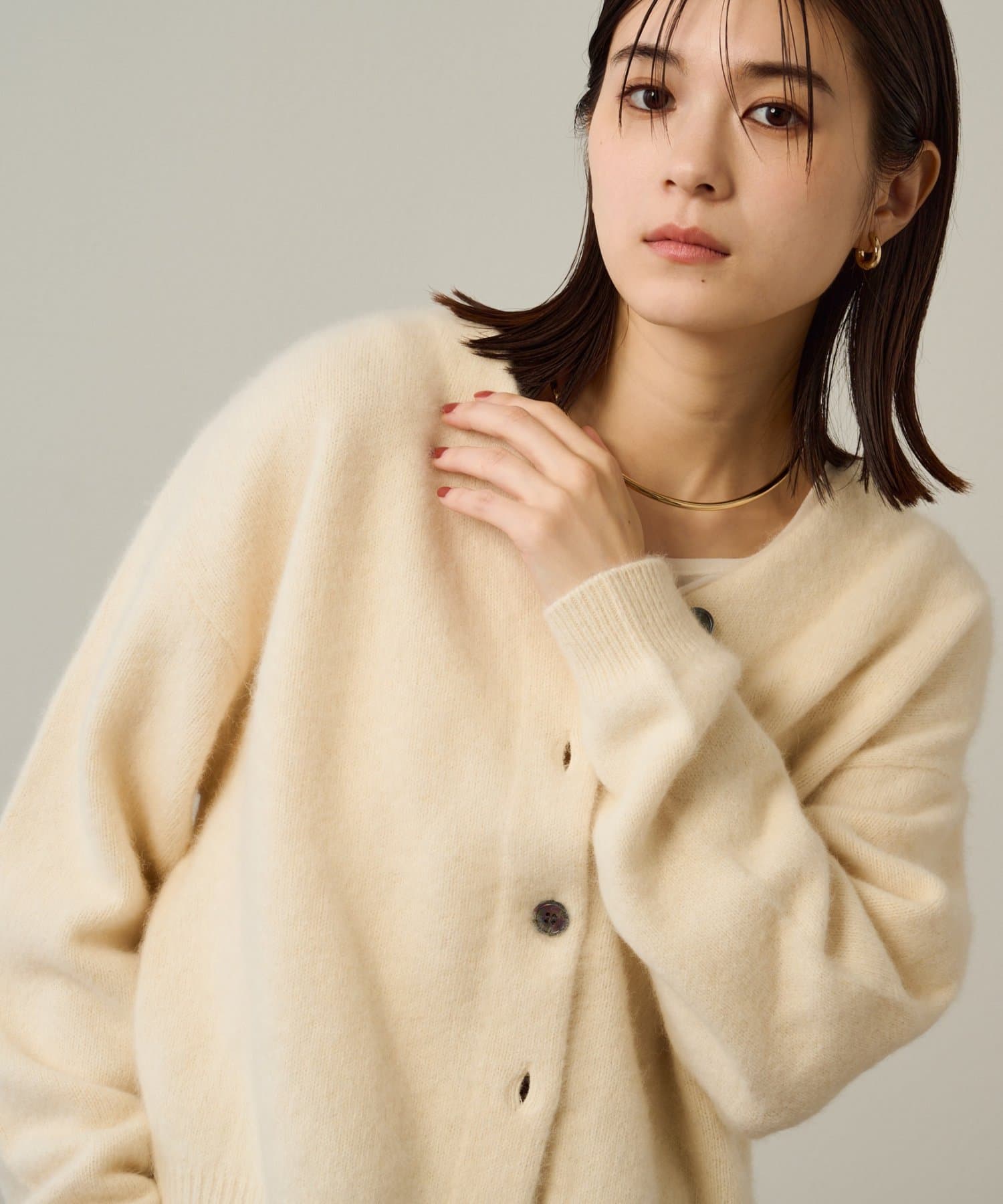 新品未使用omekashi♡ファーカシミヤ2WAYカーディガン♡ブラック セール】ファーカシミヤ2WAYカーディガン（カーディガン/ボレロ