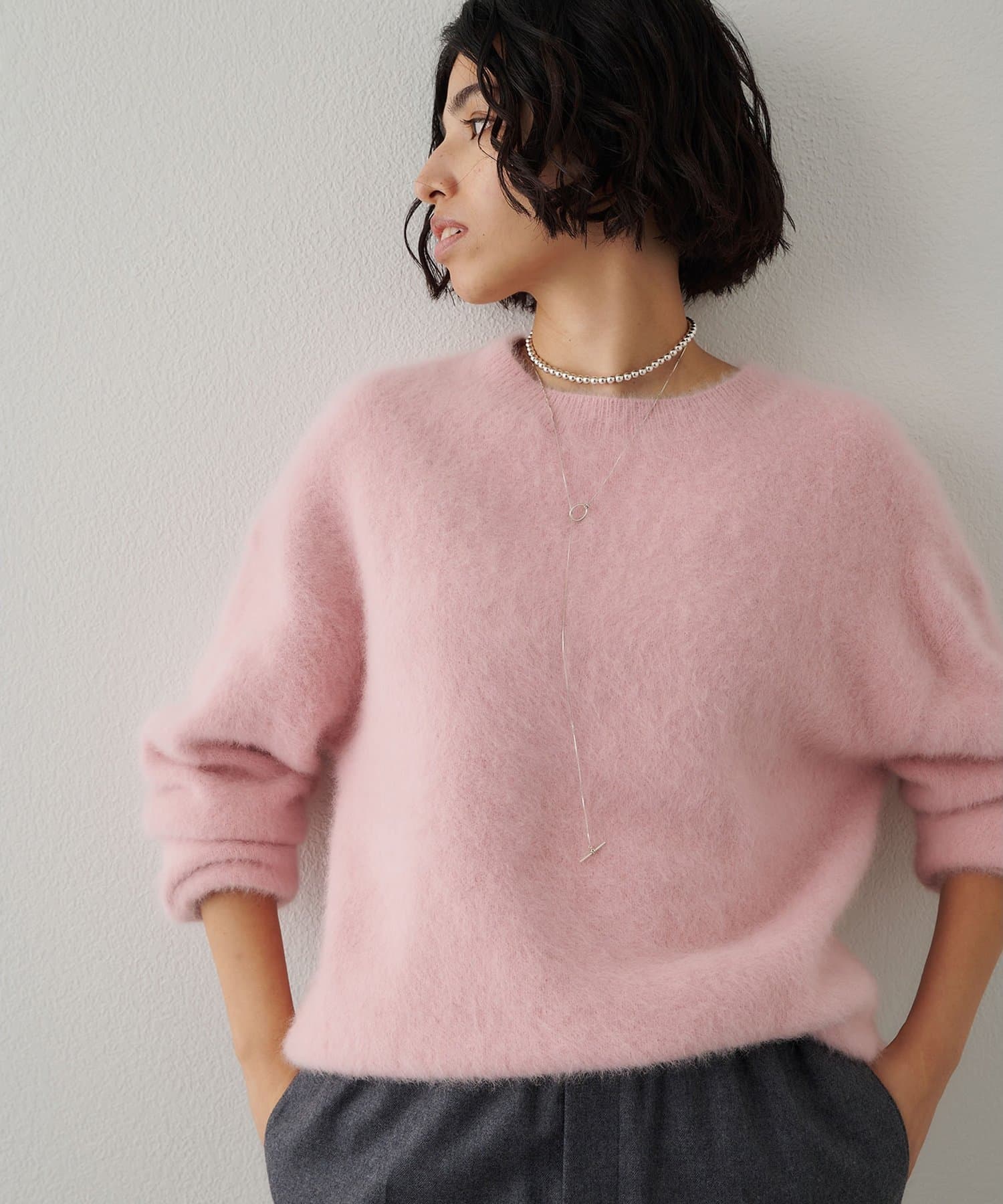 Whim Gazette(ウィム ガゼット) 【一部店舗＆WEB限定カラー】	ファークルーネックプルオーバー