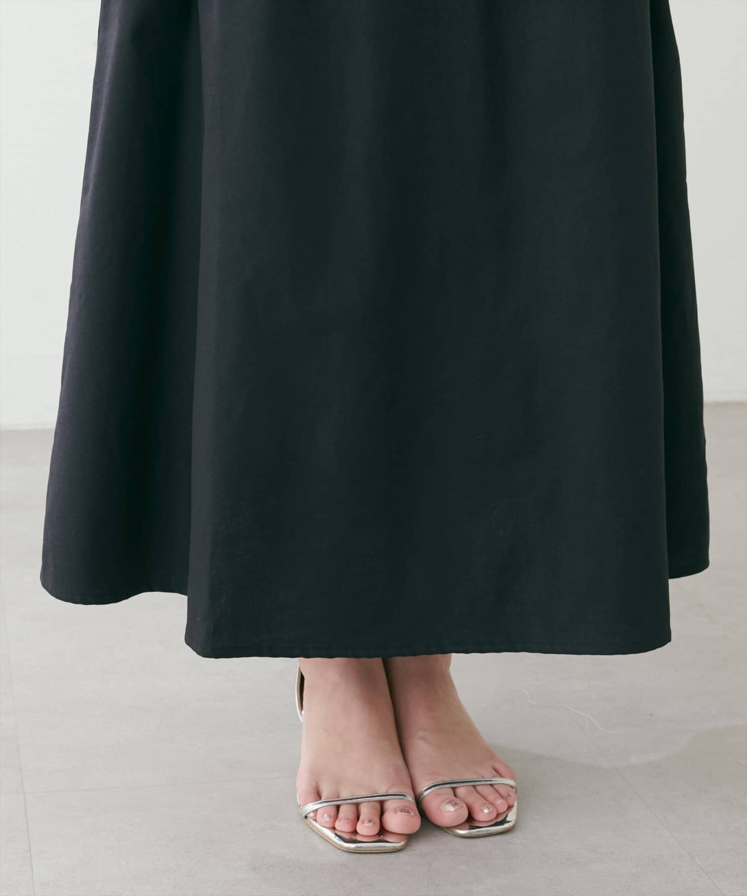 NICE CLAUP / OLIVE des OLIVE OUTLET(ナイスクラップ  / オリーブ デ オリーブ アウトレット) 【natural couture】カシュクールランタンワンピース