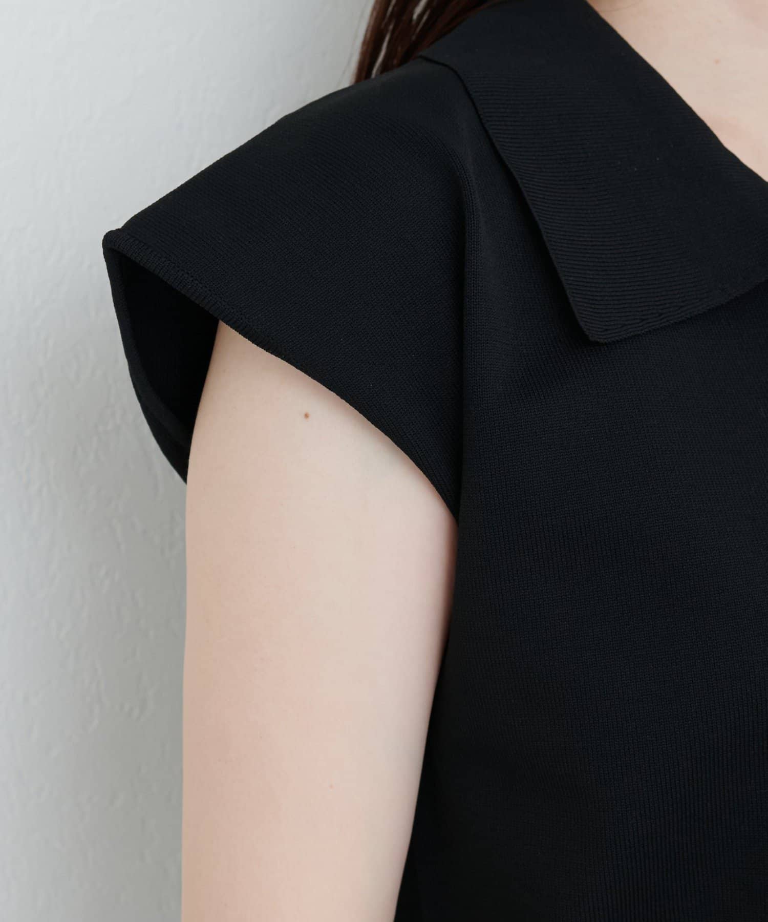 NICE CLAUP / OLIVE des OLIVE OUTLET(ナイスクラップ  / オリーブ デ オリーブ アウトレット) 【natural couture】セットアップ対応ニットポロトップス