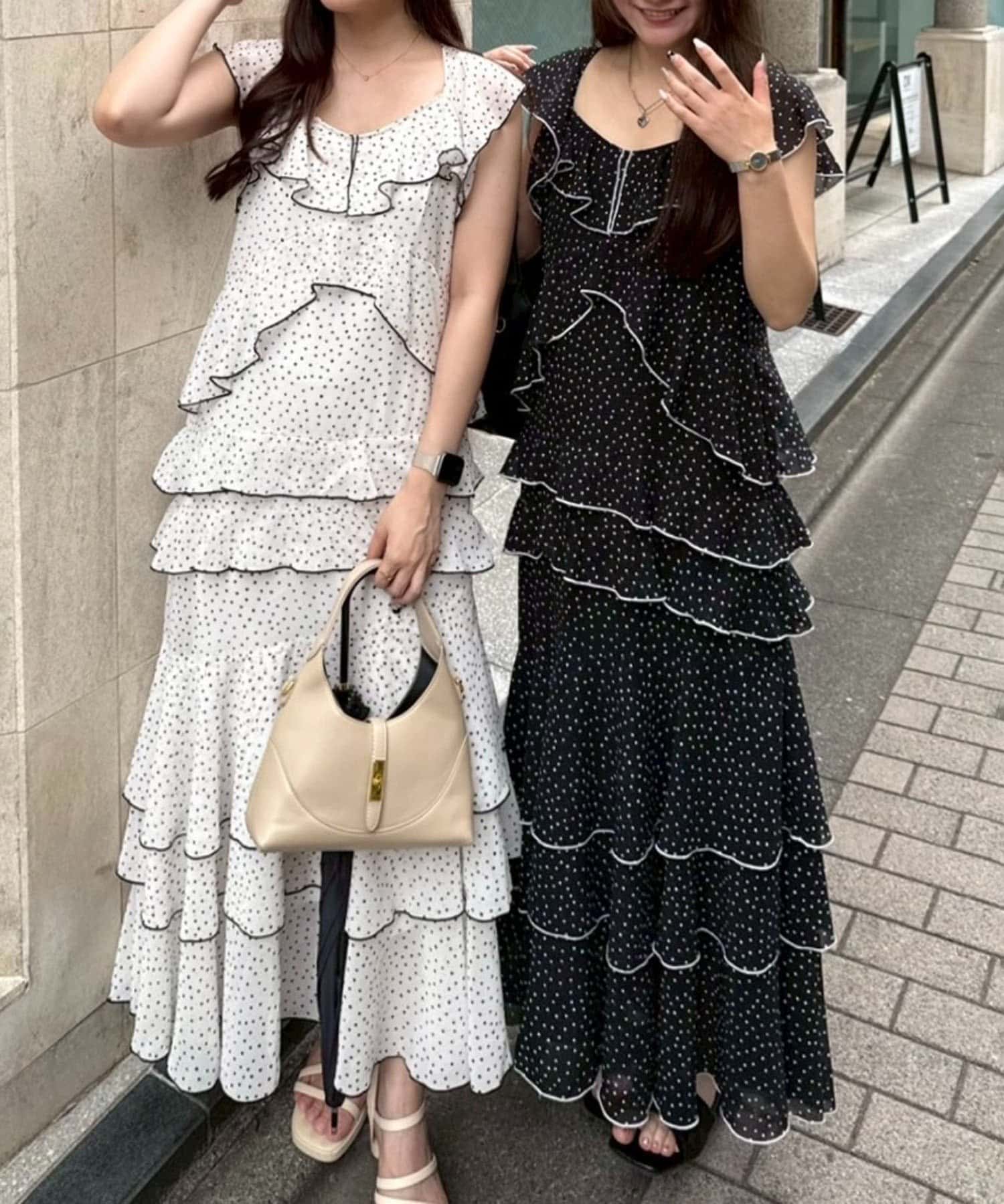 sea New York★フリルティアードワンピース★トゥモローランド sea New York☆フリルティアードワンピース☆トゥモローランド