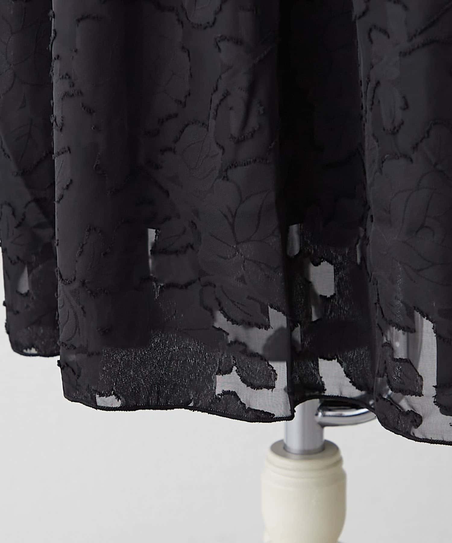 NICE CLAUP / OLIVE des OLIVE OUTLET(ナイスクラップ  / オリーブ デ オリーブ アウトレット) 【RMAF】花柄JQDティアードスカート
